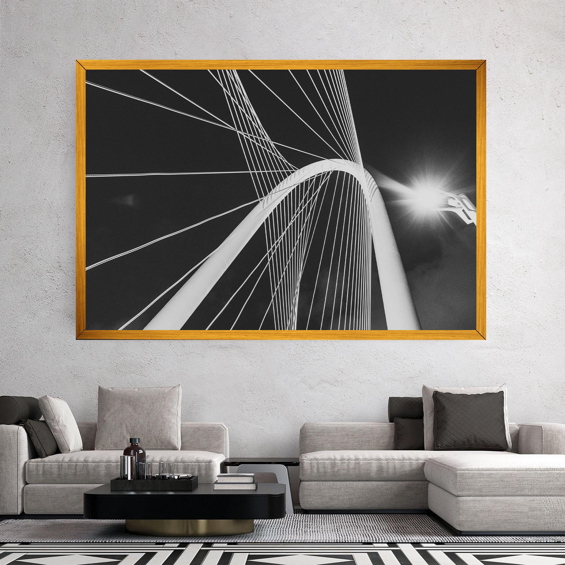 Leinwandbild White Glass Building mockup 2