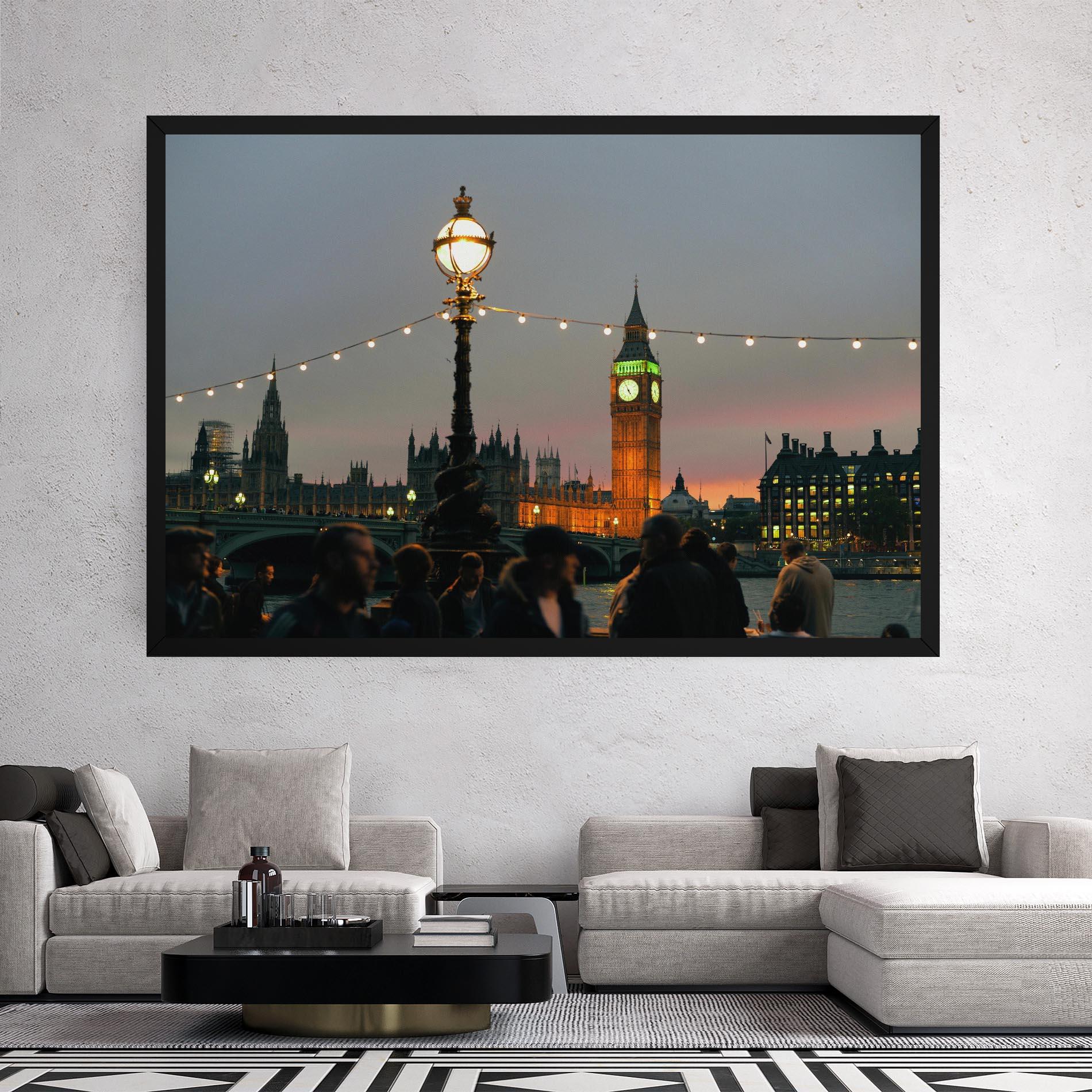 Leinwandbild Clock Lights mockup 2