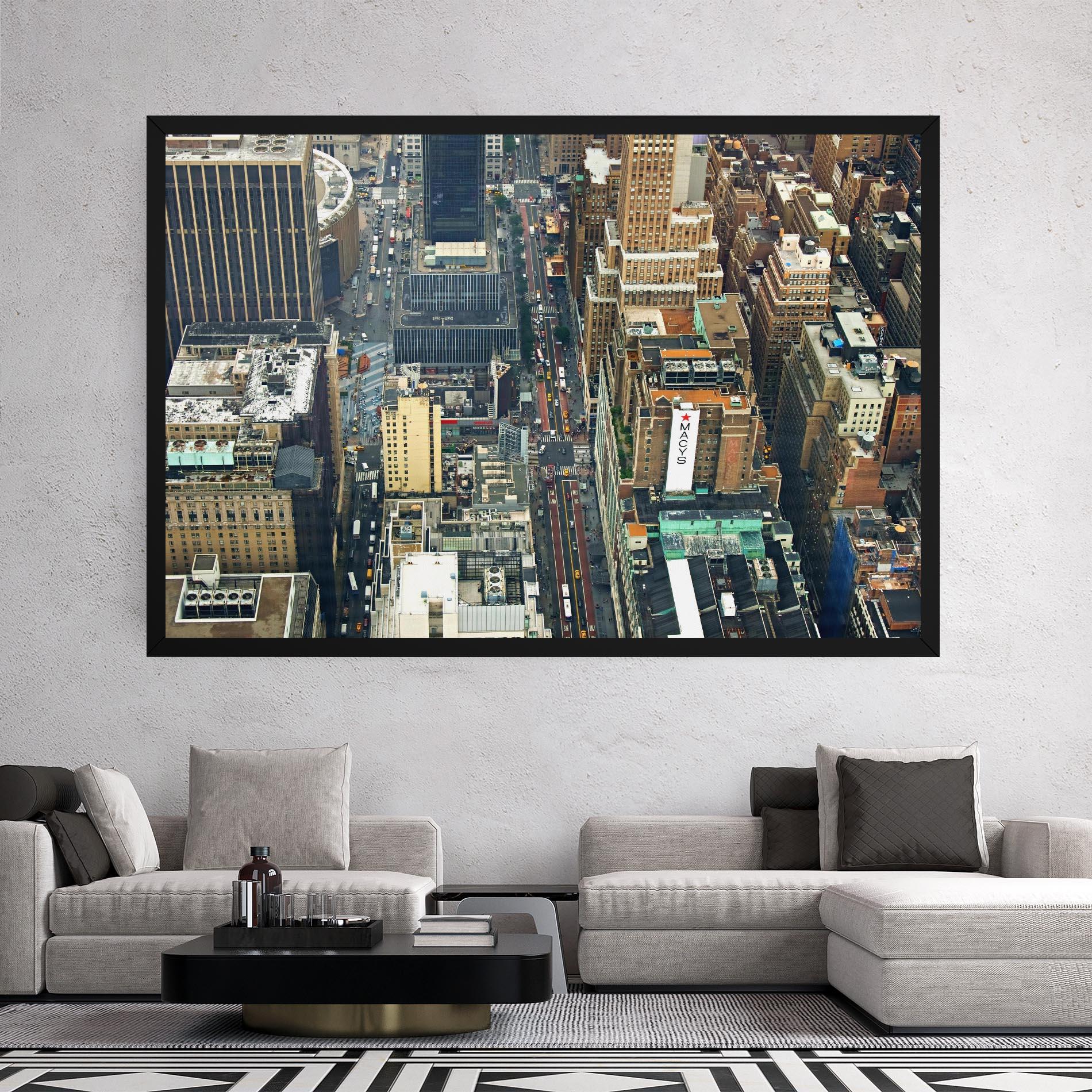 Leinwandbild Cream Tall Building mockup 2