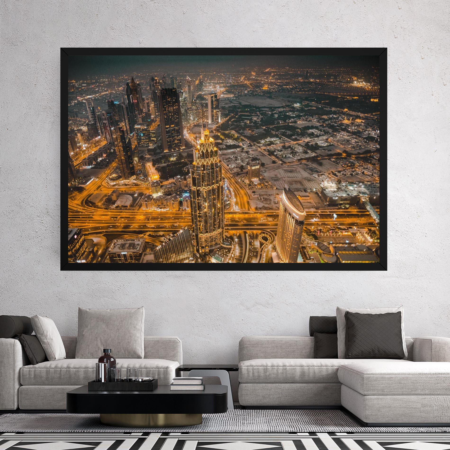 Leinwandbild Dubai Lights mockup 2