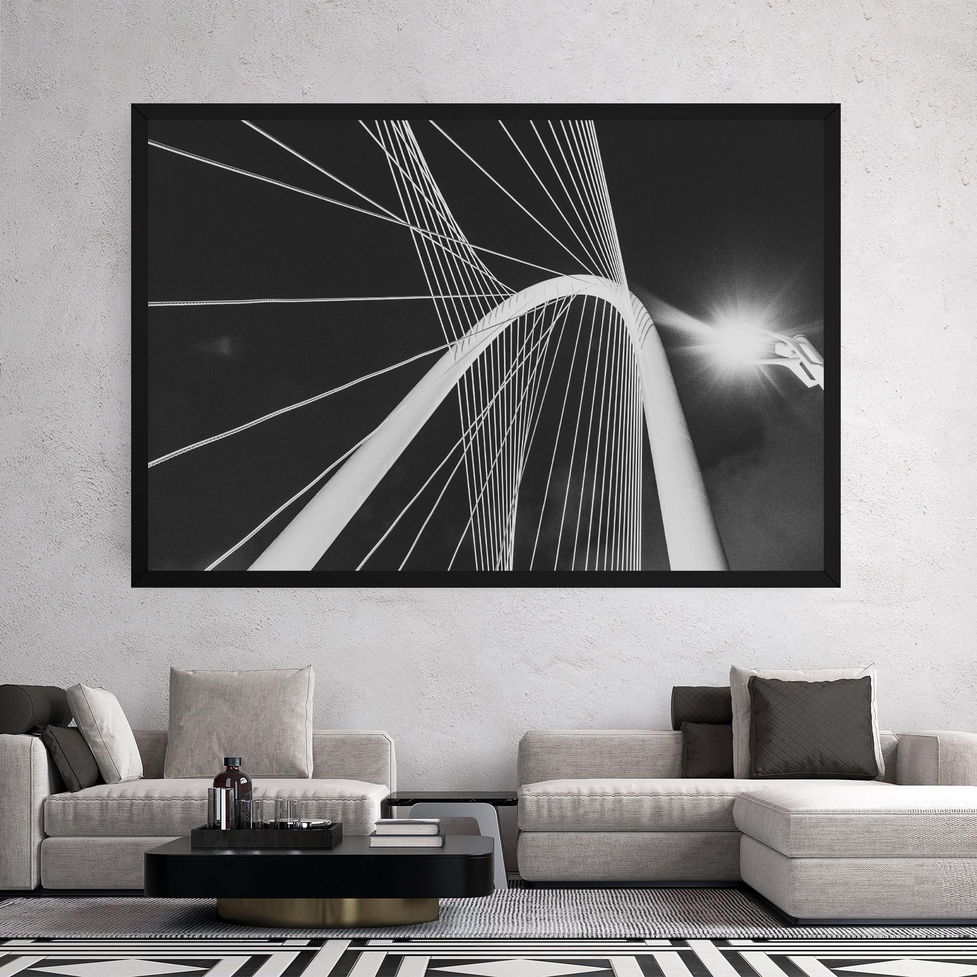 Leinwandbild White Glass Building mockup 2