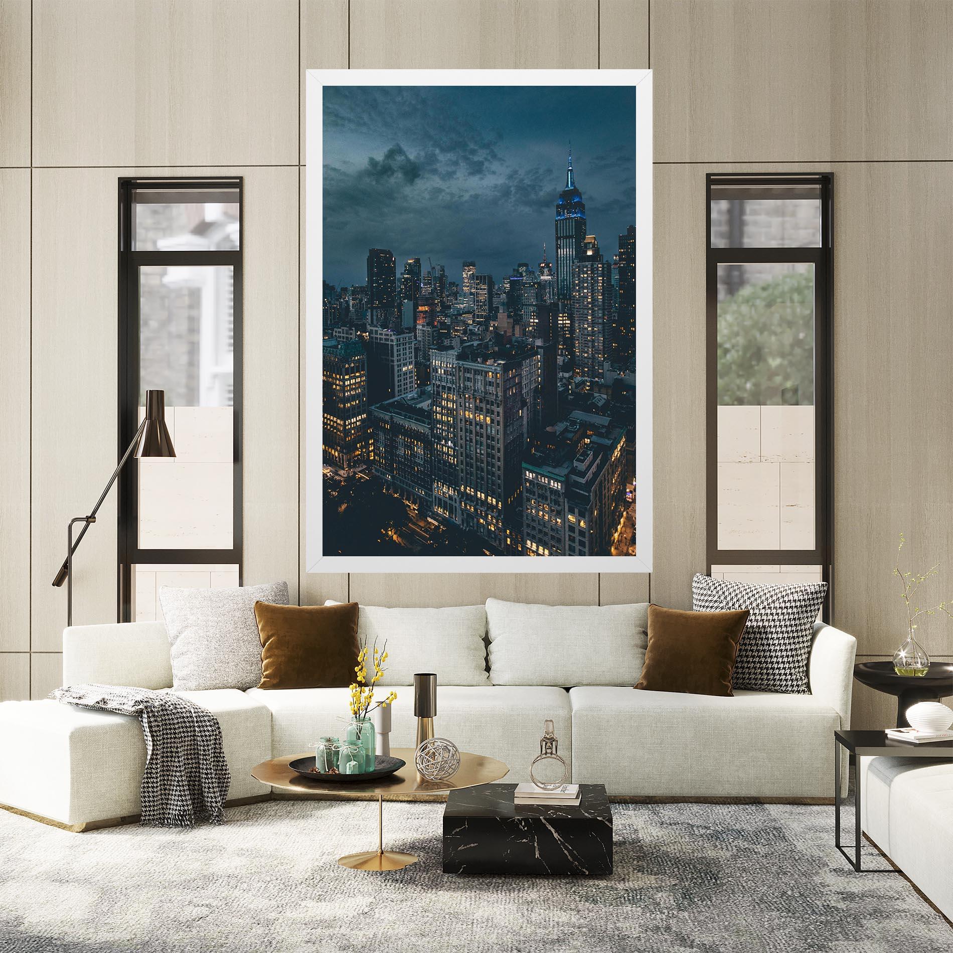 Leinwandbild City Night mockup 2