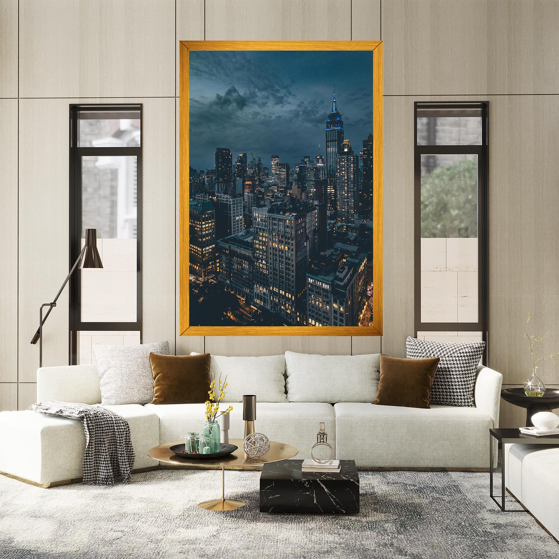 Leinwandbild City Night mockup 2