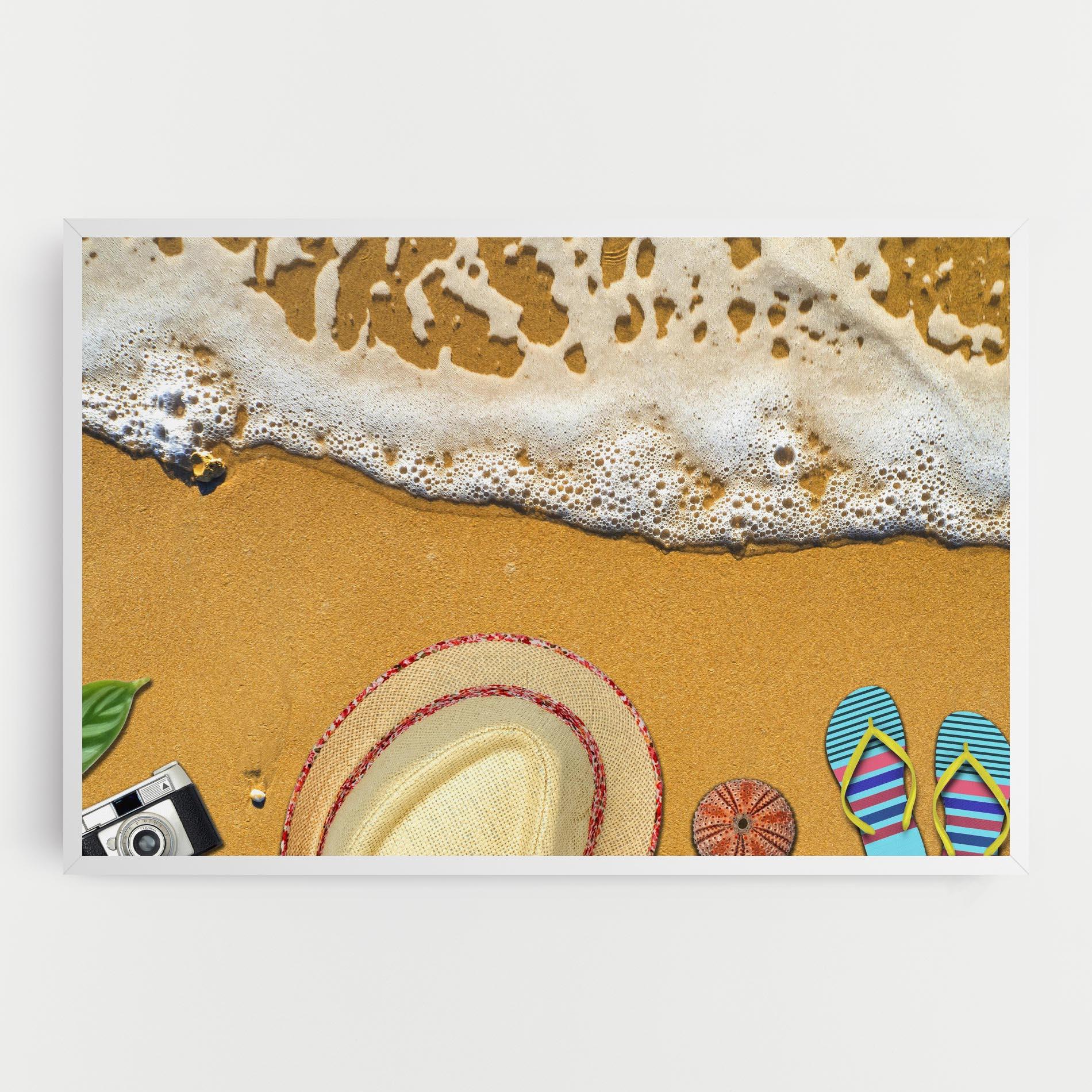 Leinwandbild Beach Accessories mockup 0
