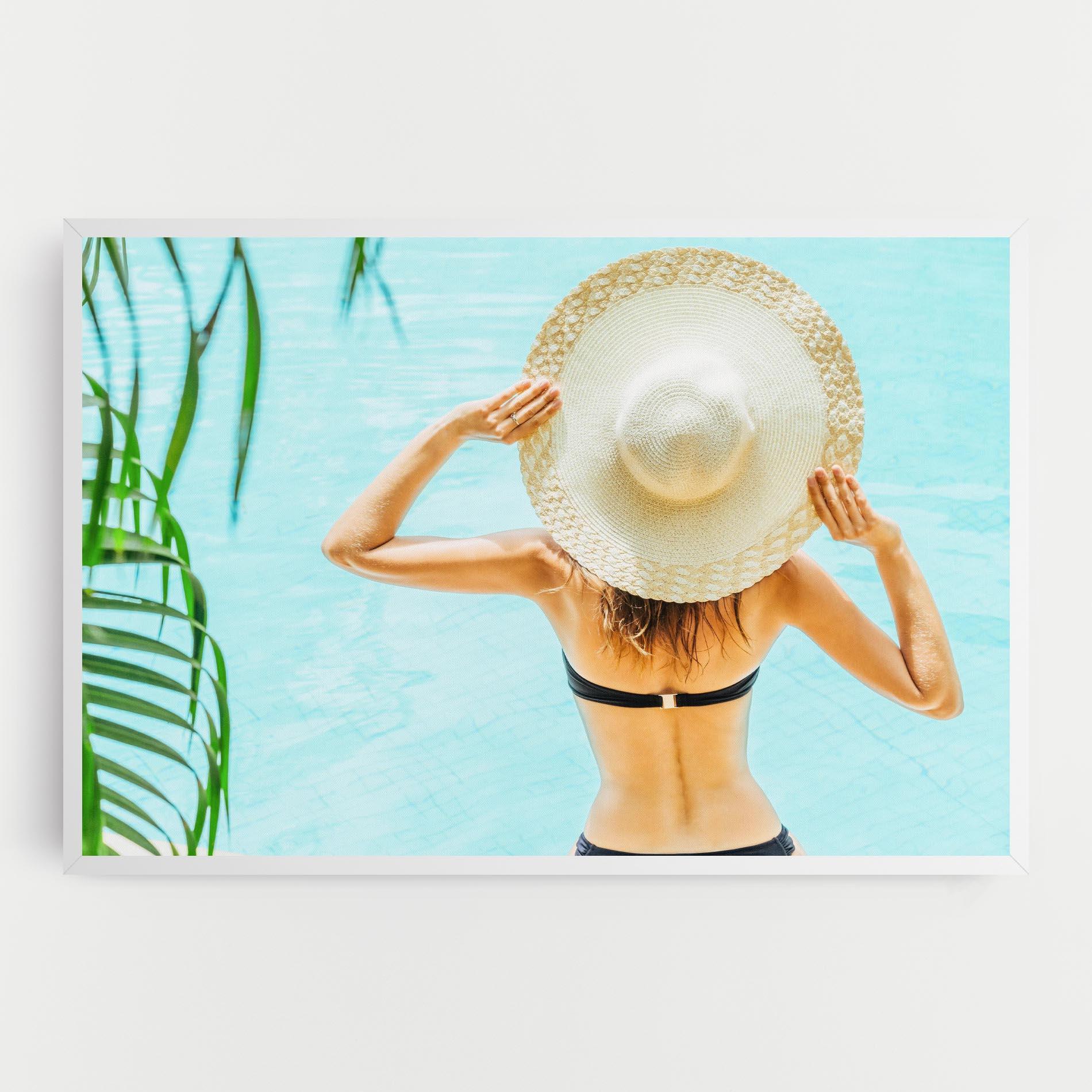 Leinwandbild Enjoying Swimming Pool mockup 0