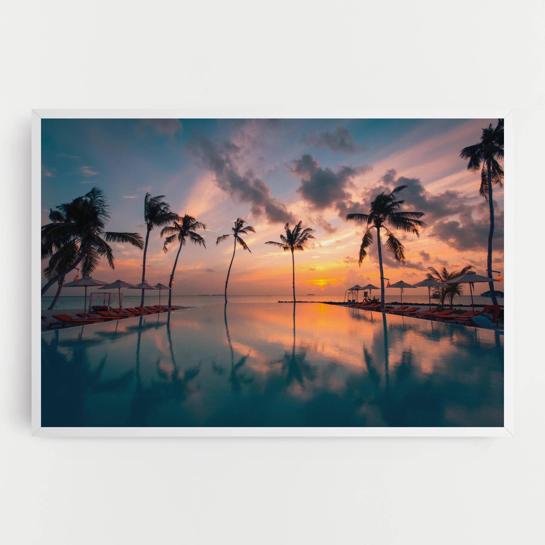 Leinwandbild Tropical Beach mockup 0