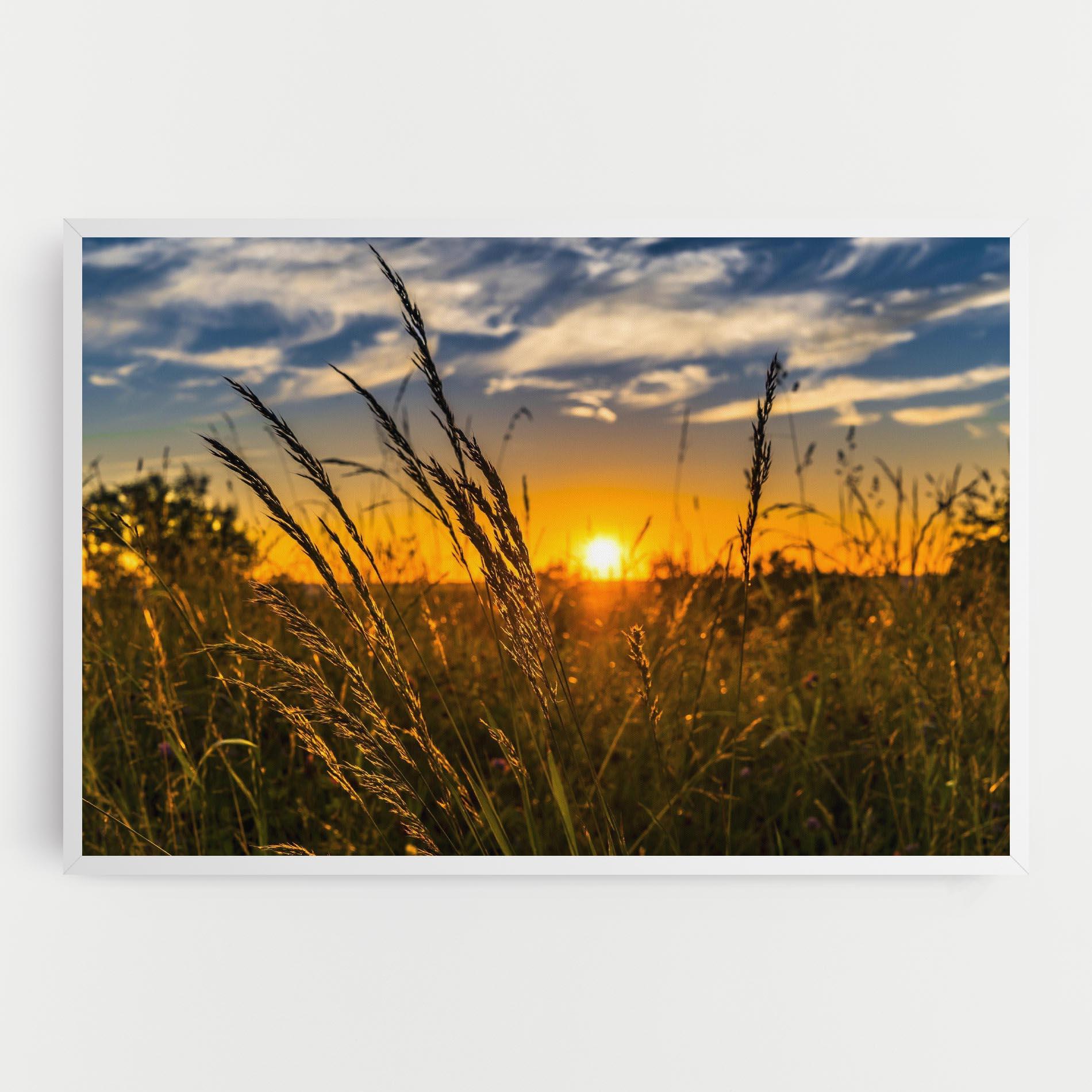 Leinwandbild Wheat Sunset mockup 0