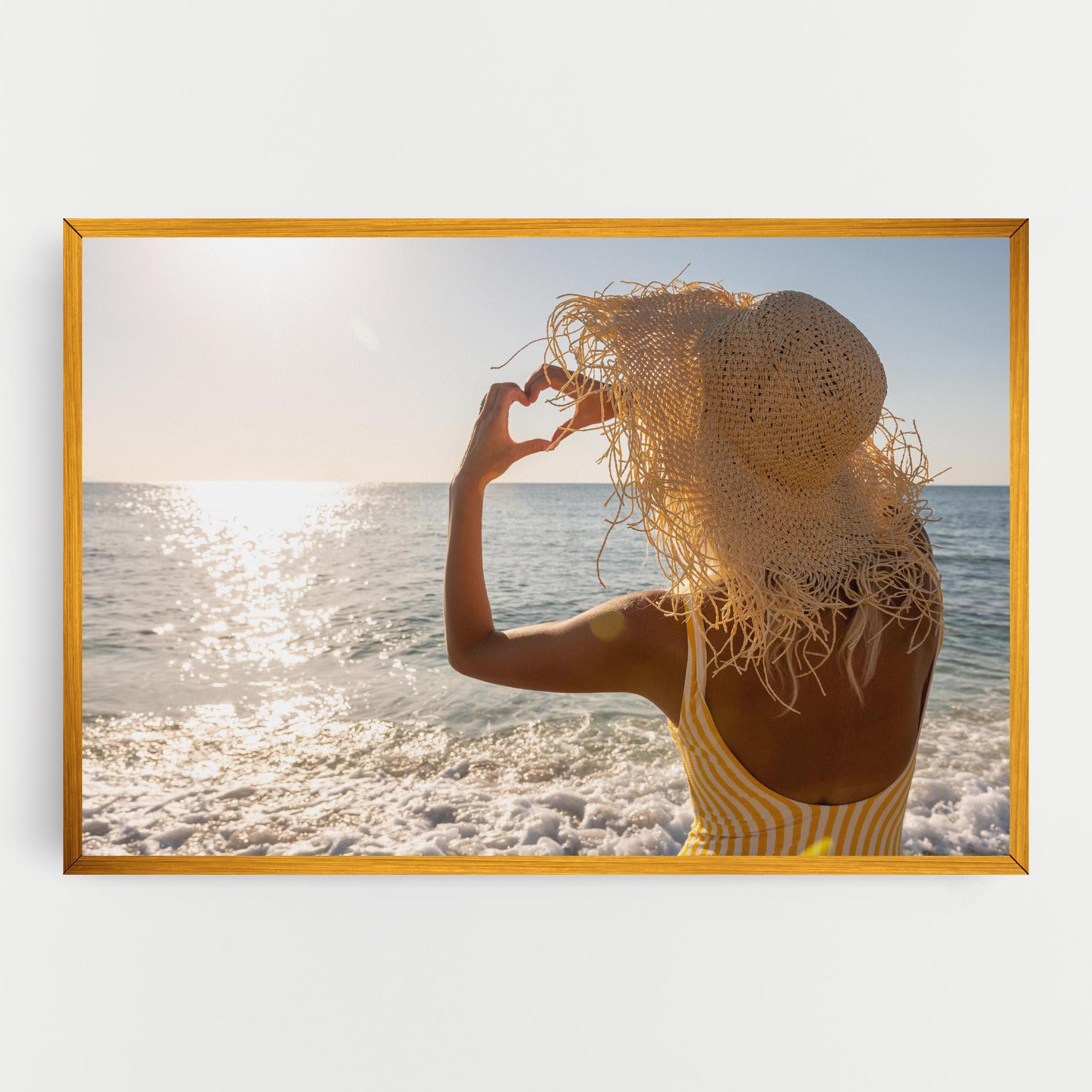 Leinwandbild Heart Symbol mockup 0