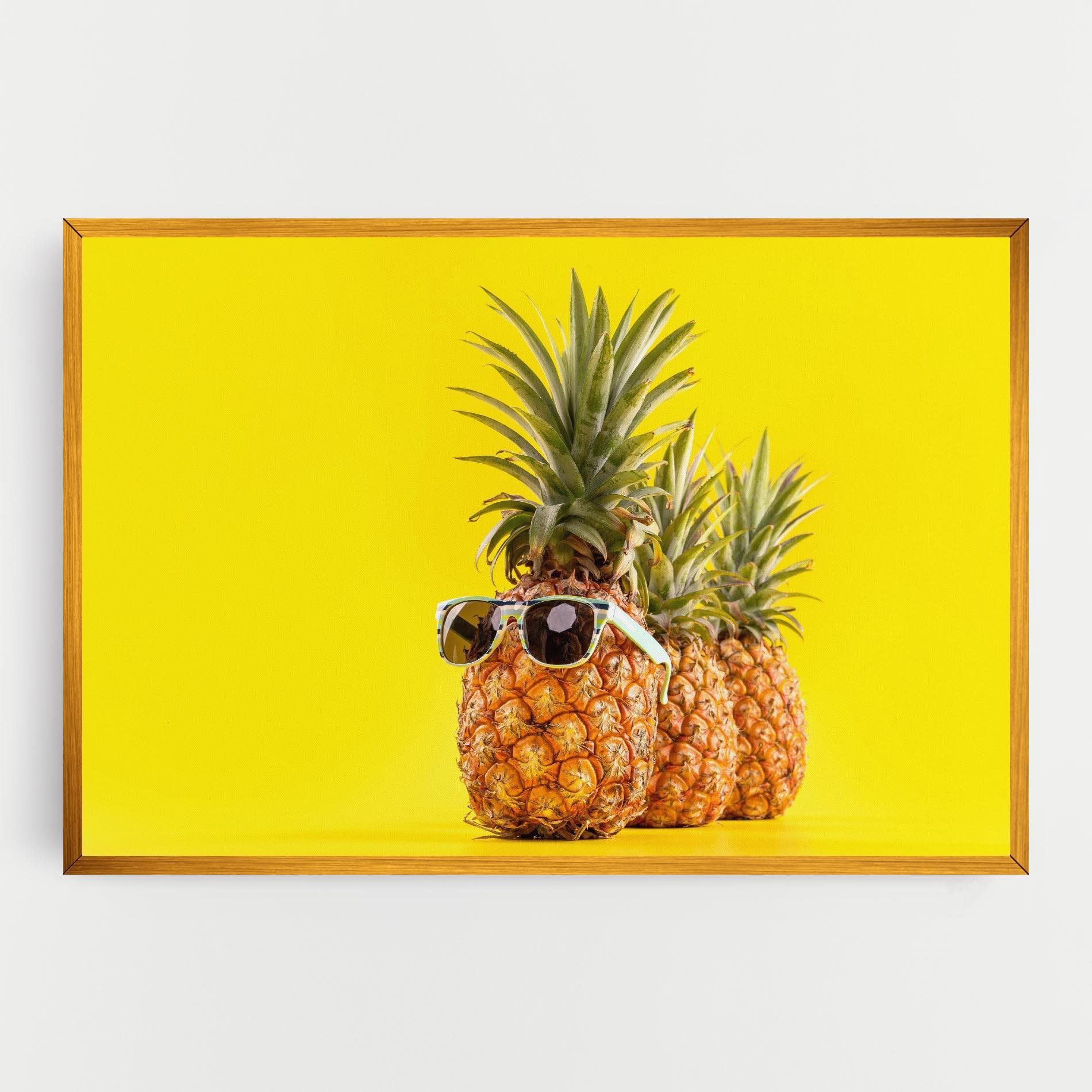 Leinwandbild Pineapple Looking Up mockup 0