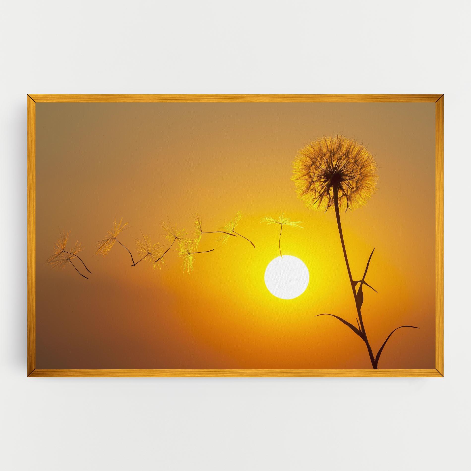 Leinwandbild Summer Dandelion mockup 0