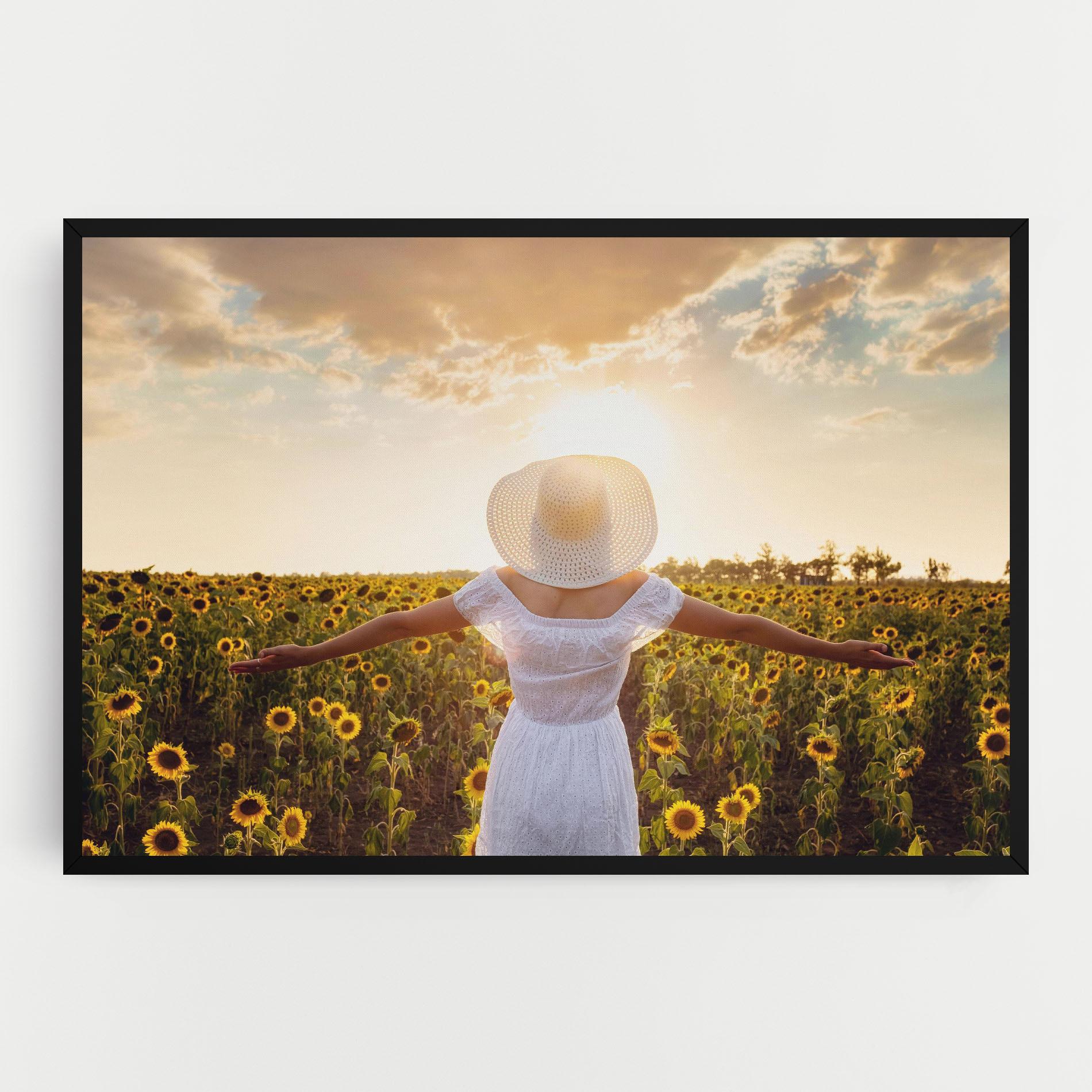 Leinwandbild Girl In Nature mockup 0