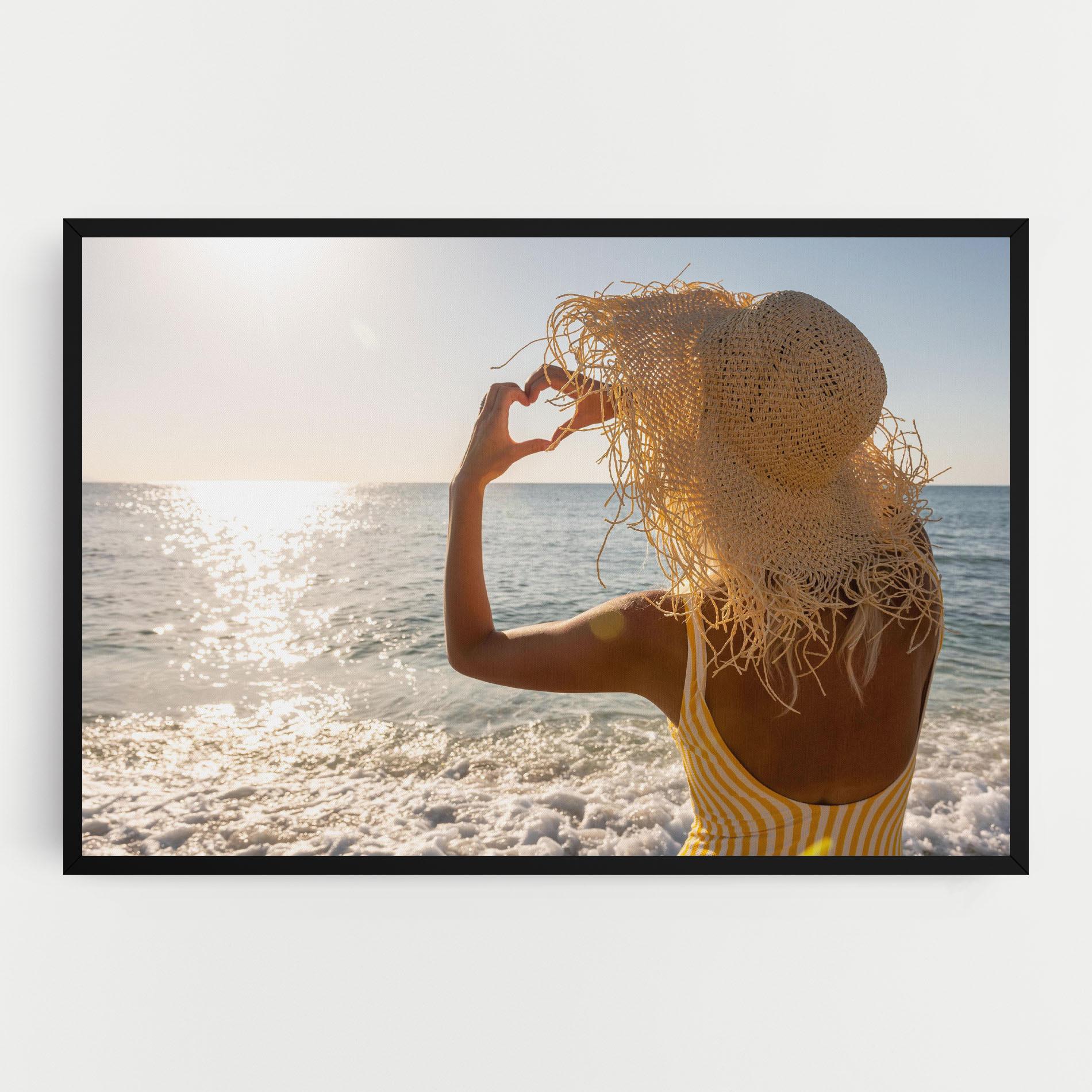 Leinwandbild Heart Symbol mockup 0