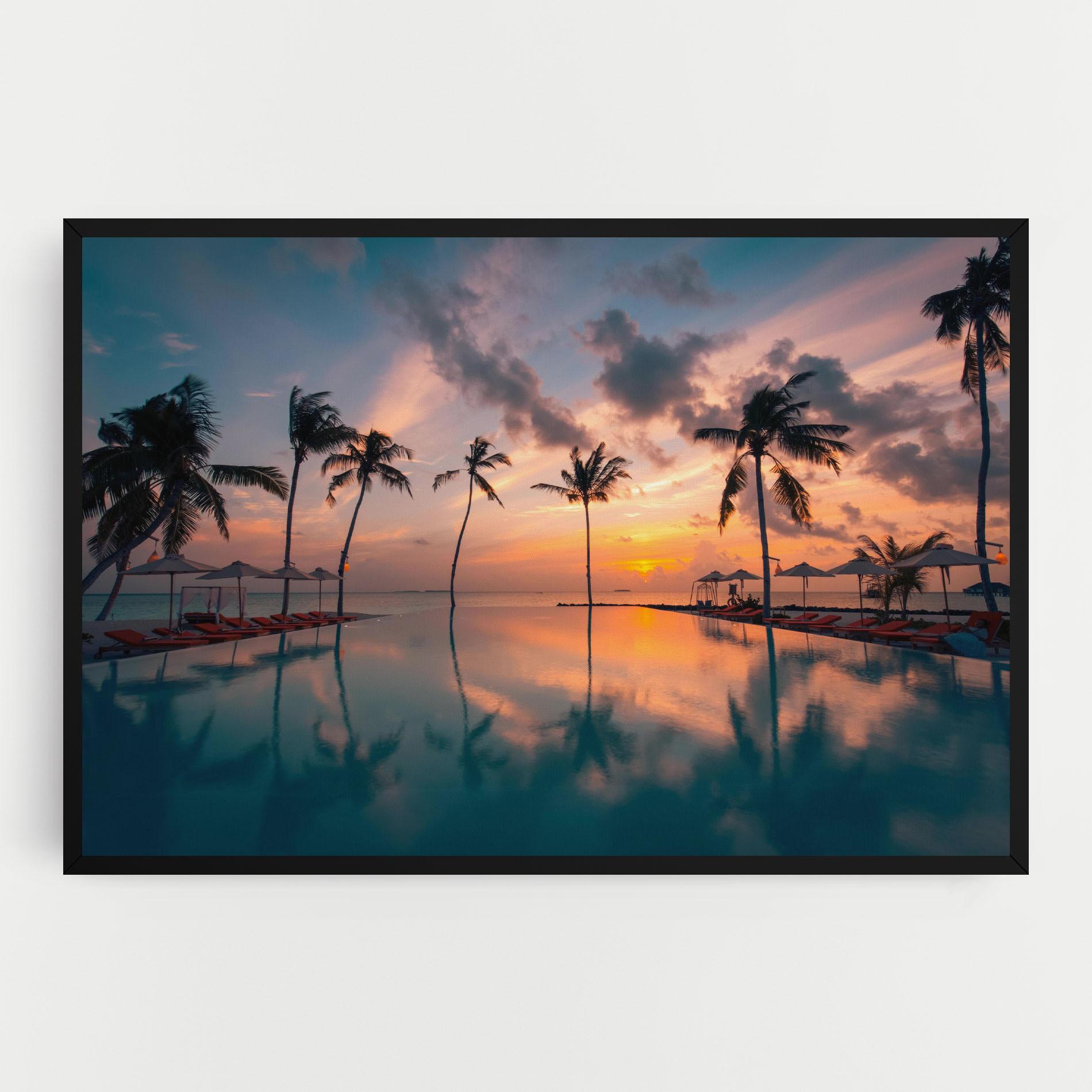 Leinwandbild Tropical Beach mockup 0