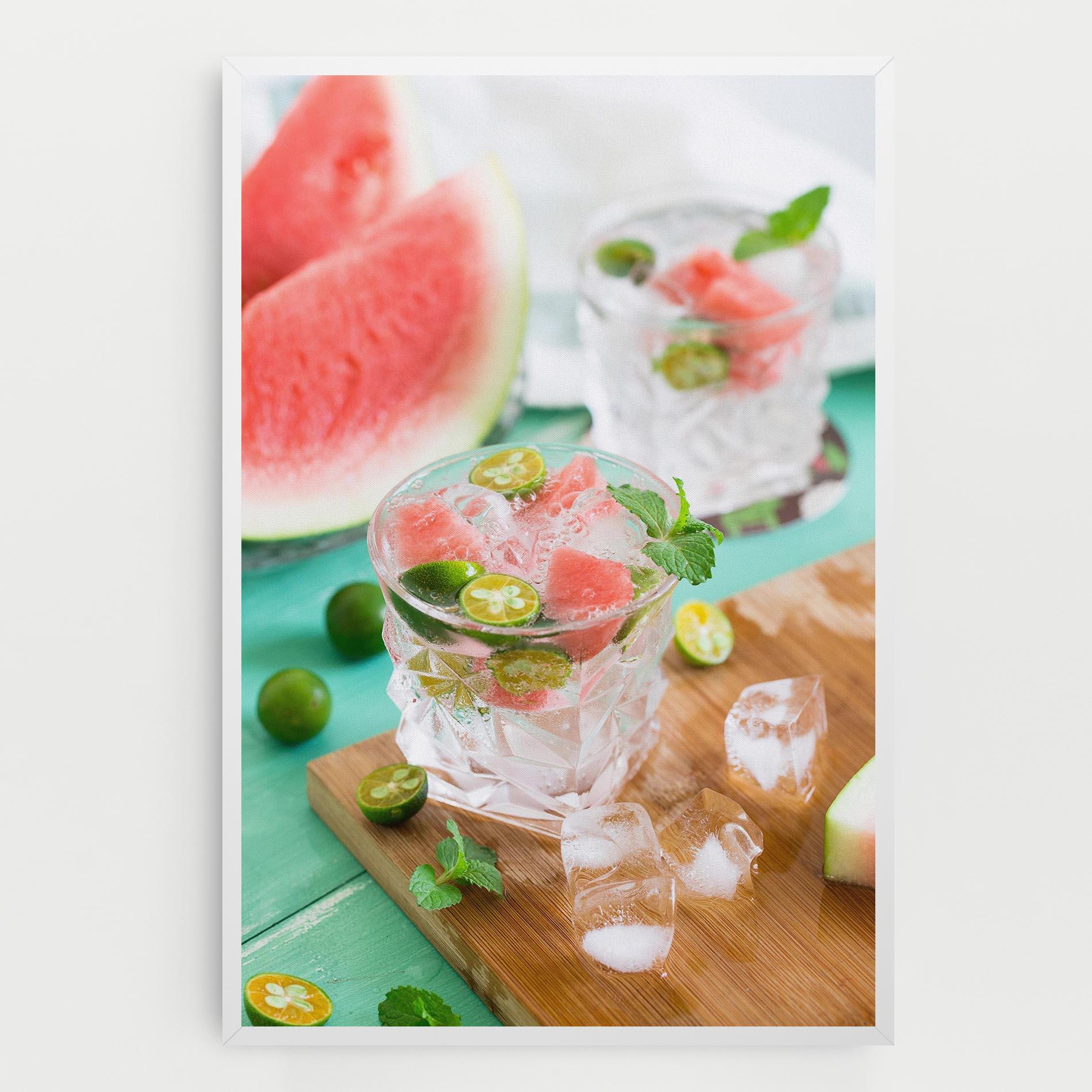 Leinwandbild Summer Drink mockup 0
