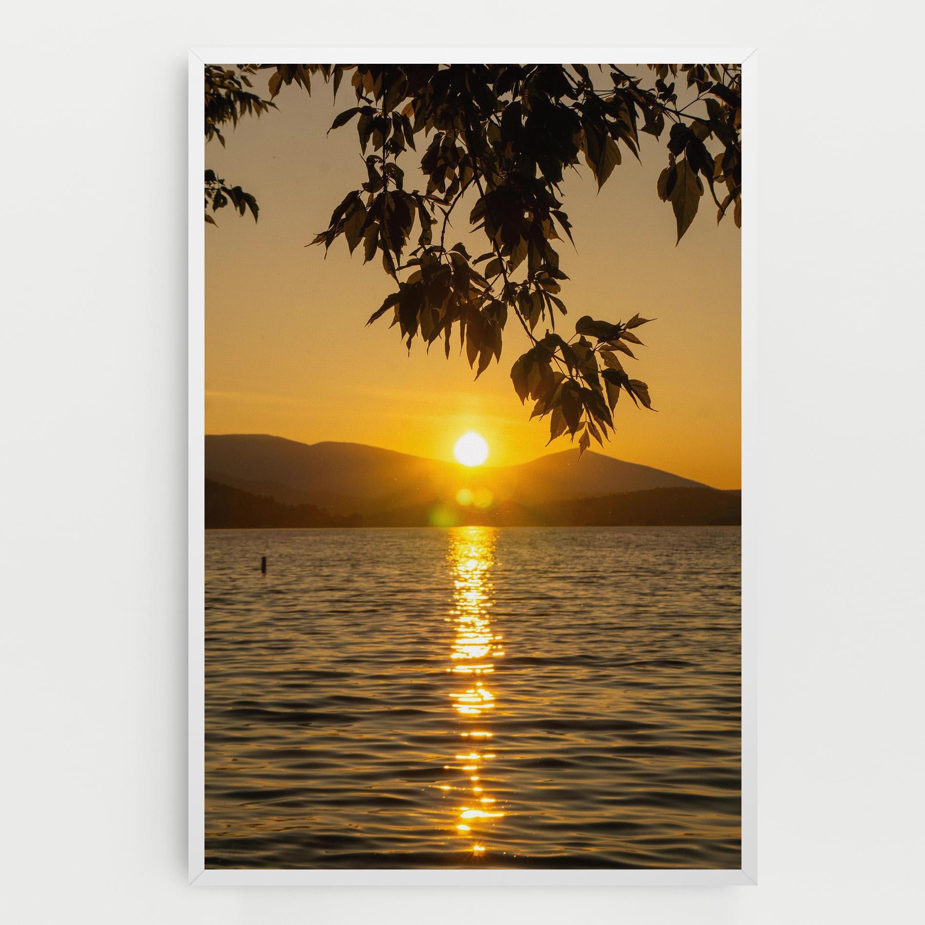 Leinwandbild Yellow Sunrise mockup 0