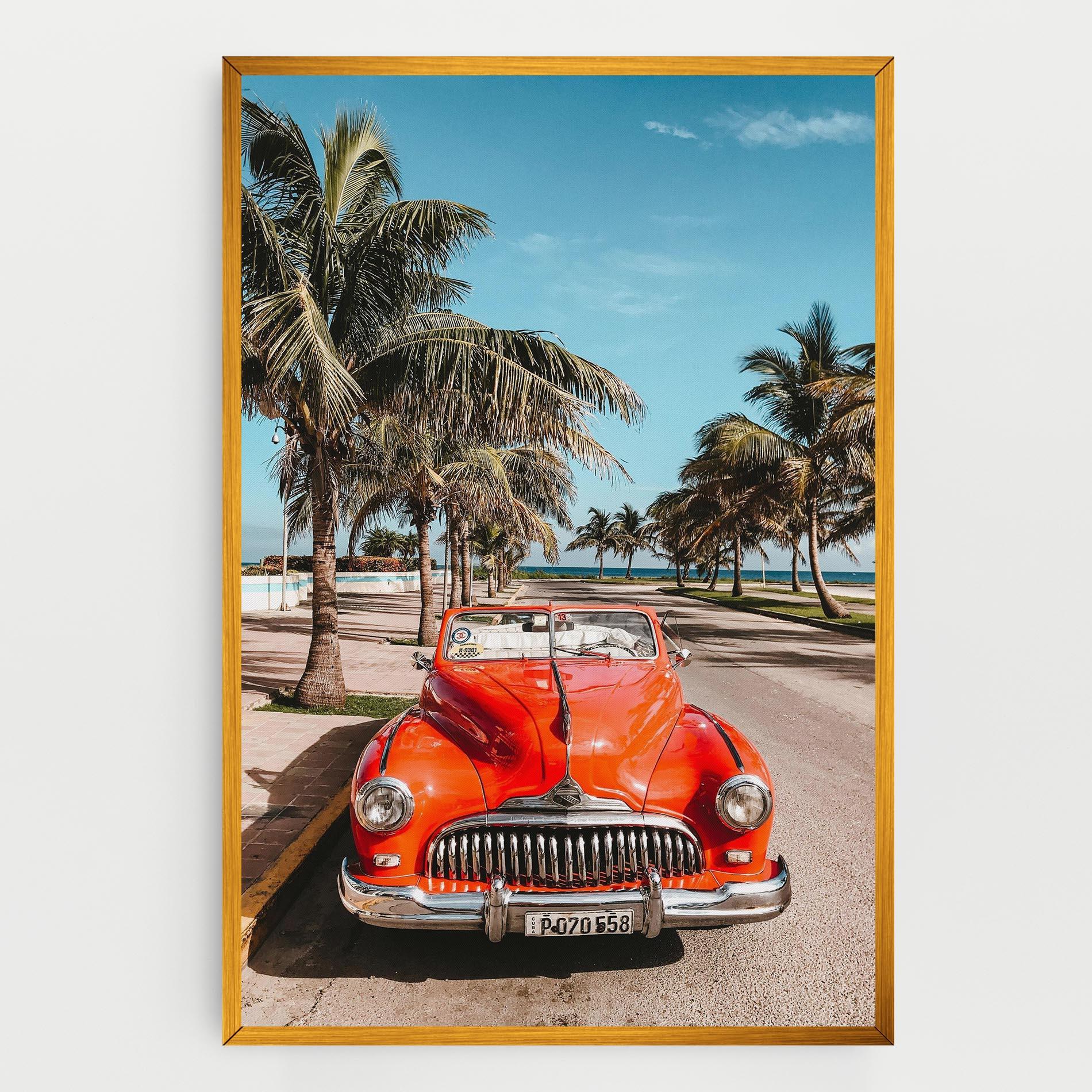 Leinwandbild Red Summer Car mockup 0