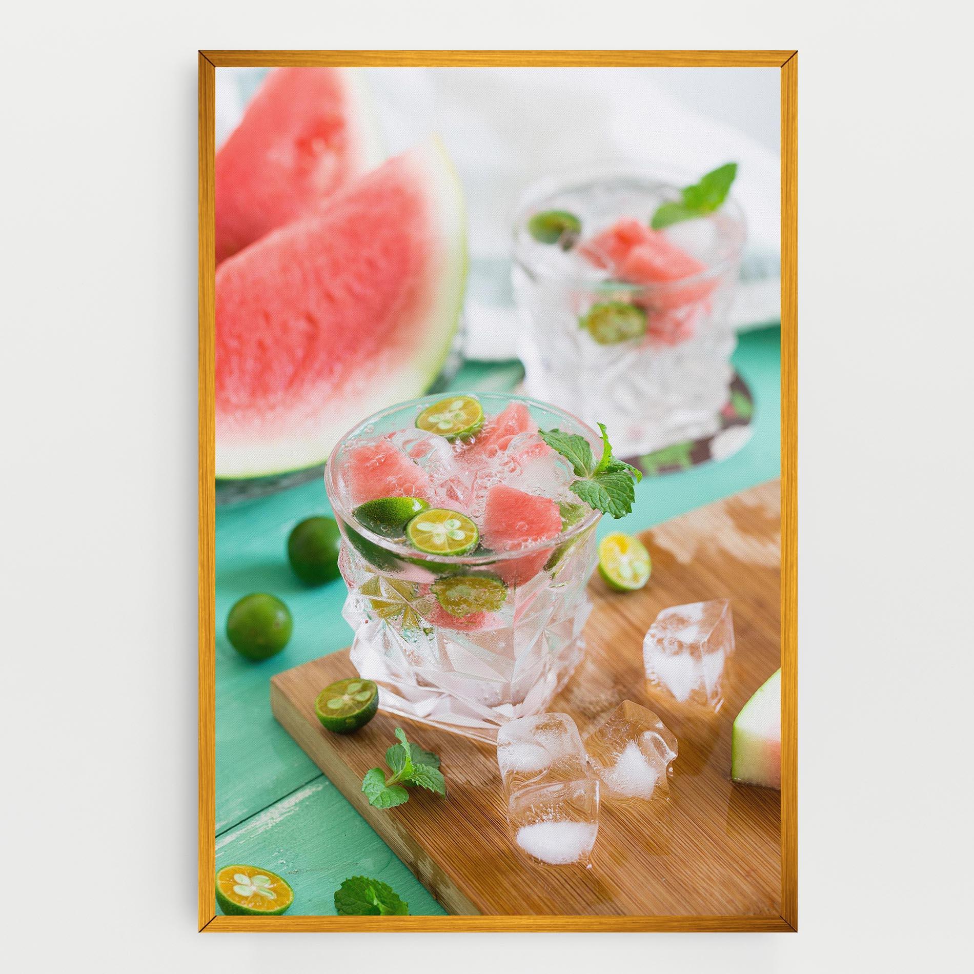Leinwandbild Summer Drink mockup 0