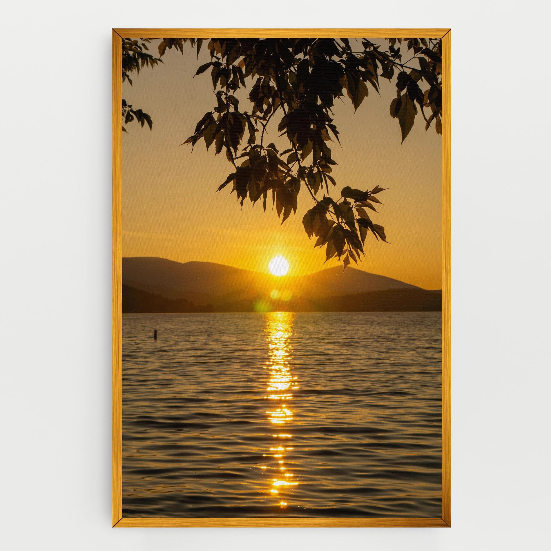 Leinwandbild Yellow Sunrise mockup 0