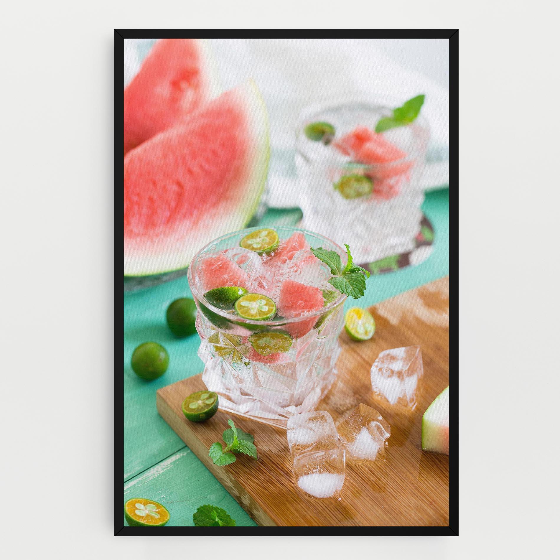 Leinwandbild Summer Drink mockup 0