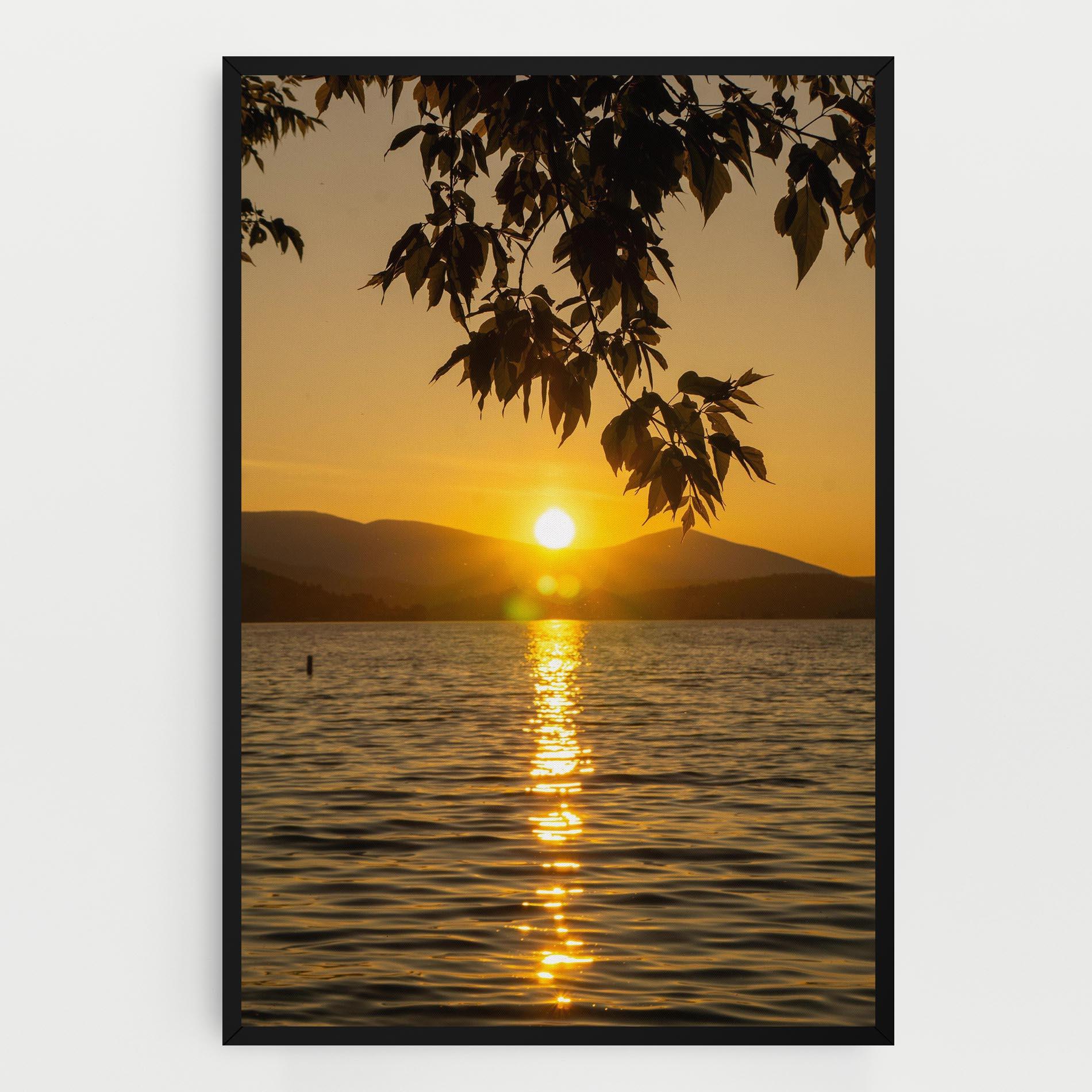 Leinwandbild Yellow Sunrise mockup 0
