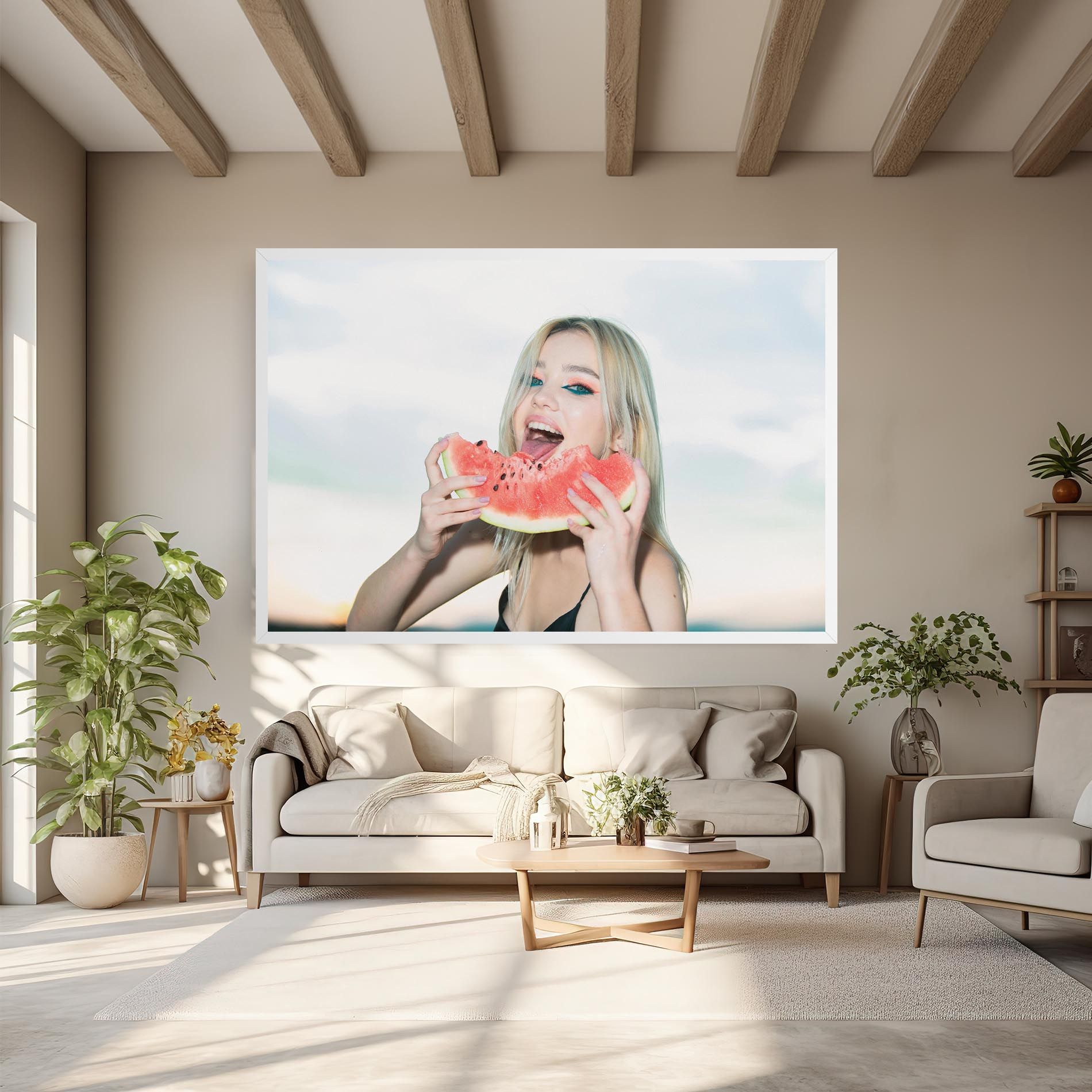 Eating Watermelon mockup 6