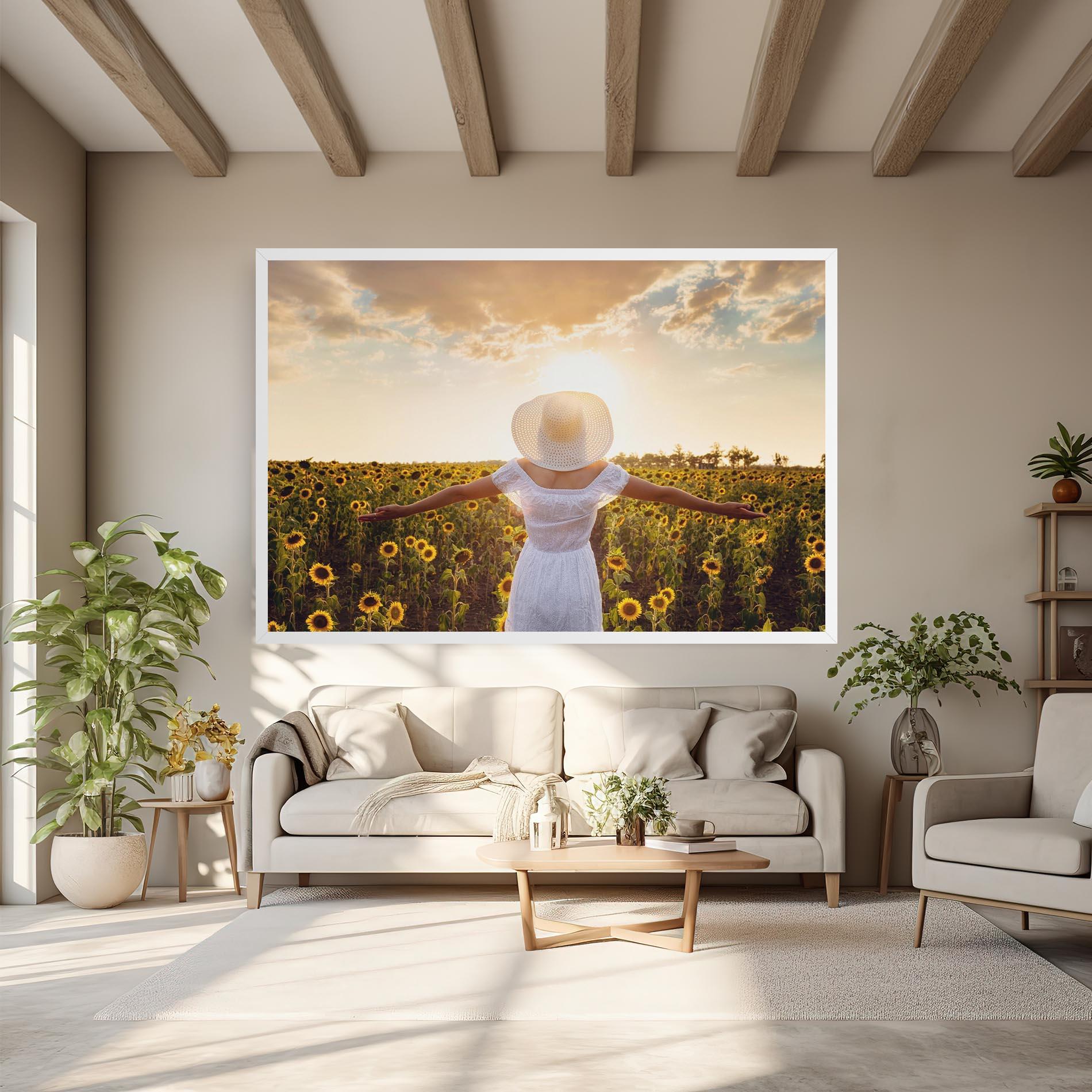 Leinwandbild Girl In Nature mockup 6