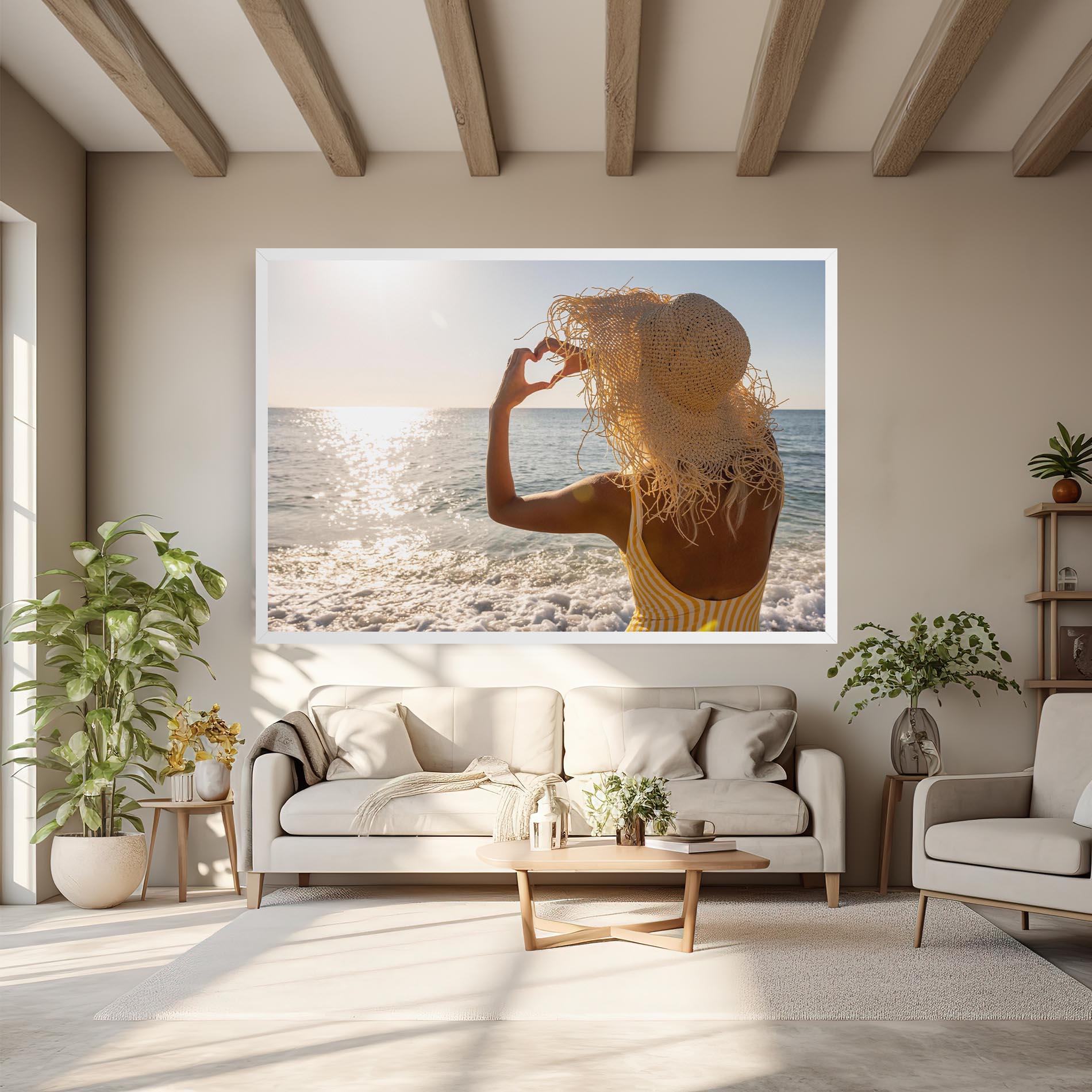 Leinwandbild Heart Symbol mockup 6