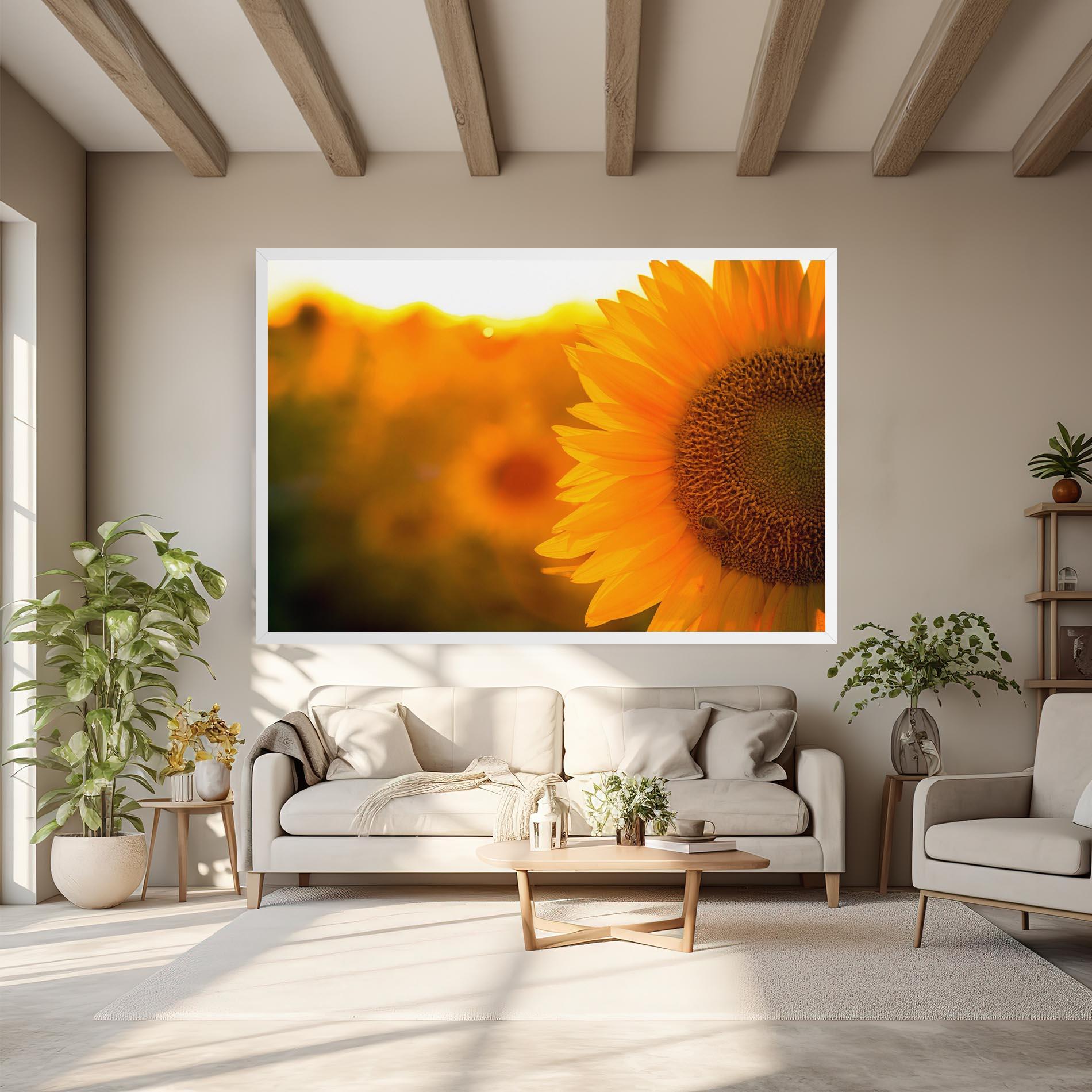 Leinwandbild Sunflower mockup 6