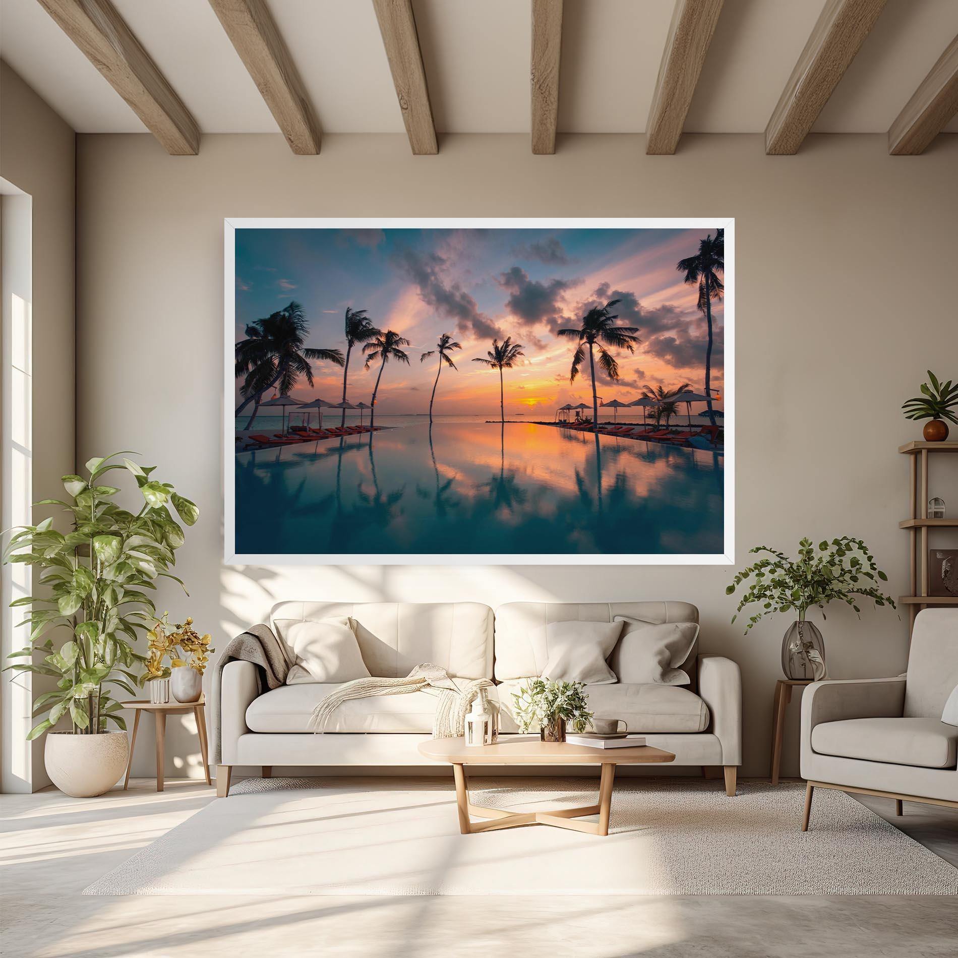 Leinwandbild Tropical Beach mockup 6