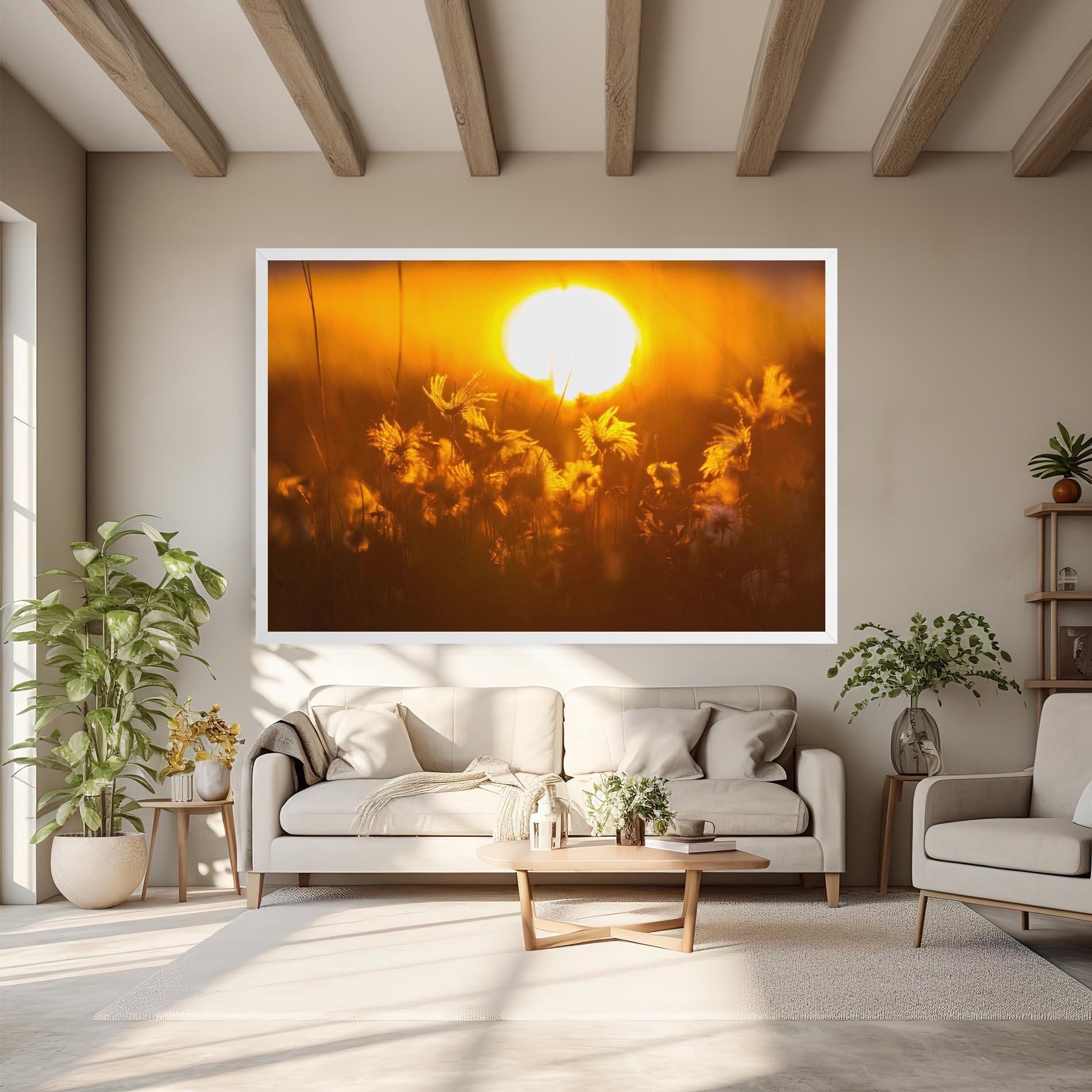 Leinwandbild Wildflowers mockup 6