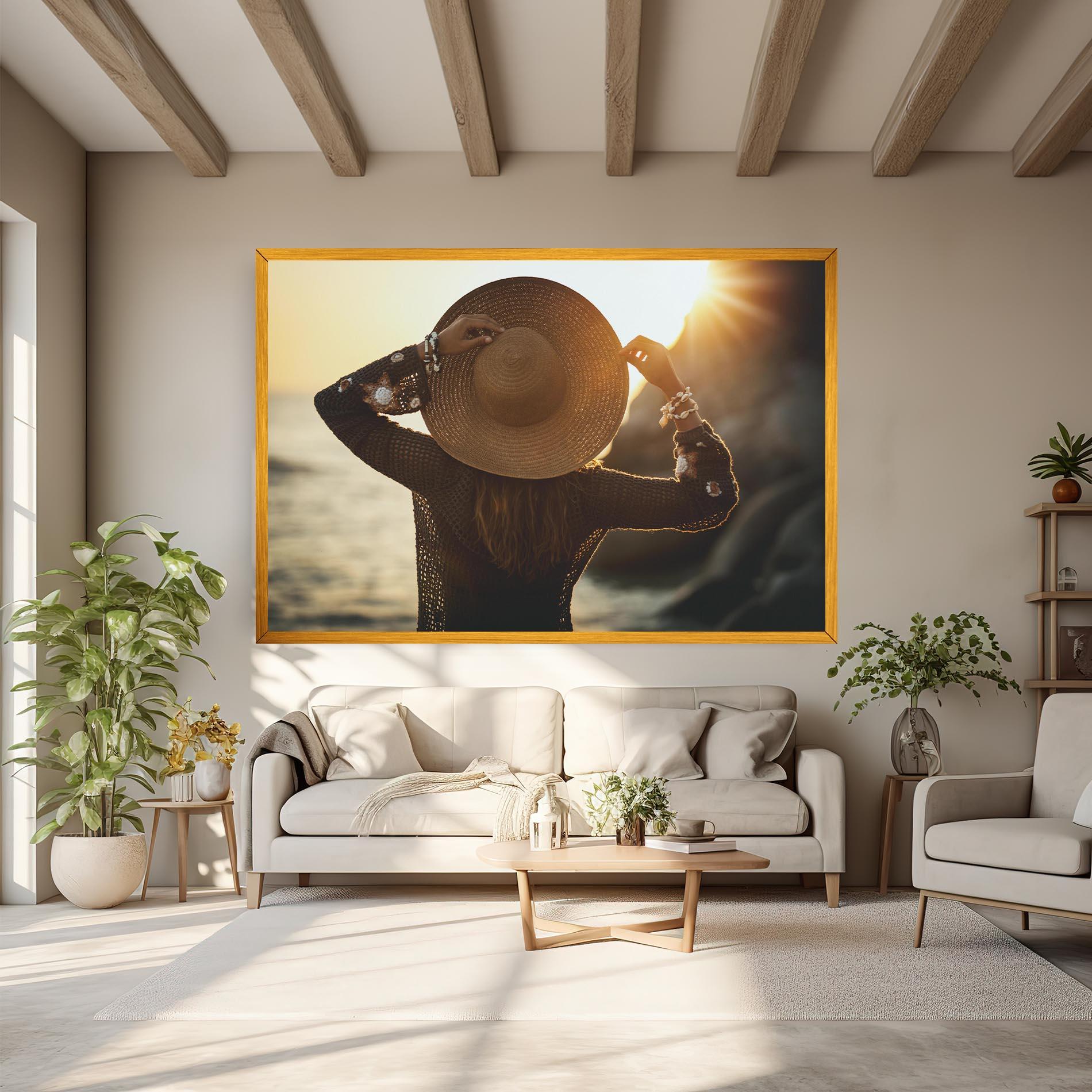 Leinwandbild Enjoying Sunset mockup 6