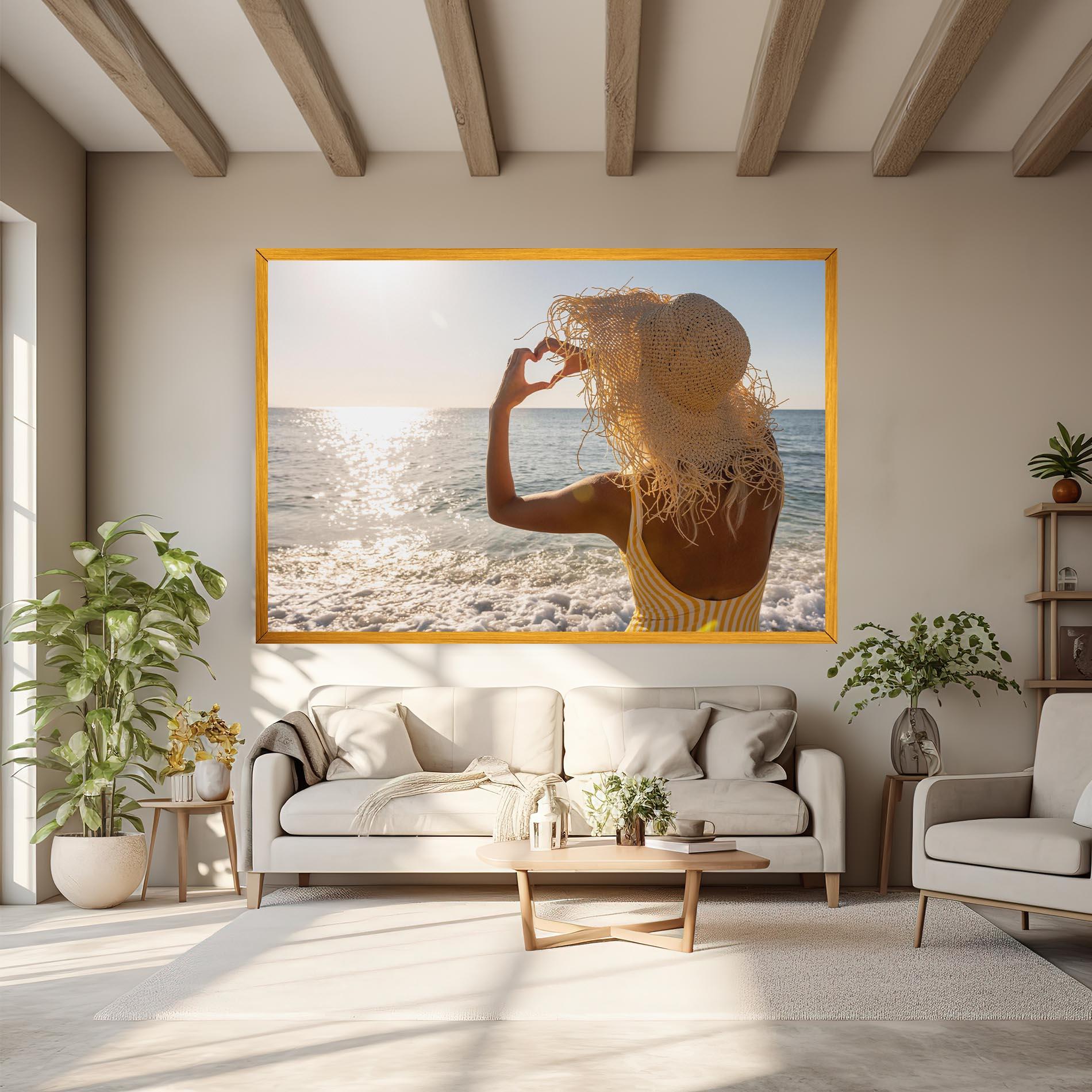 Leinwandbild Heart Symbol mockup 6