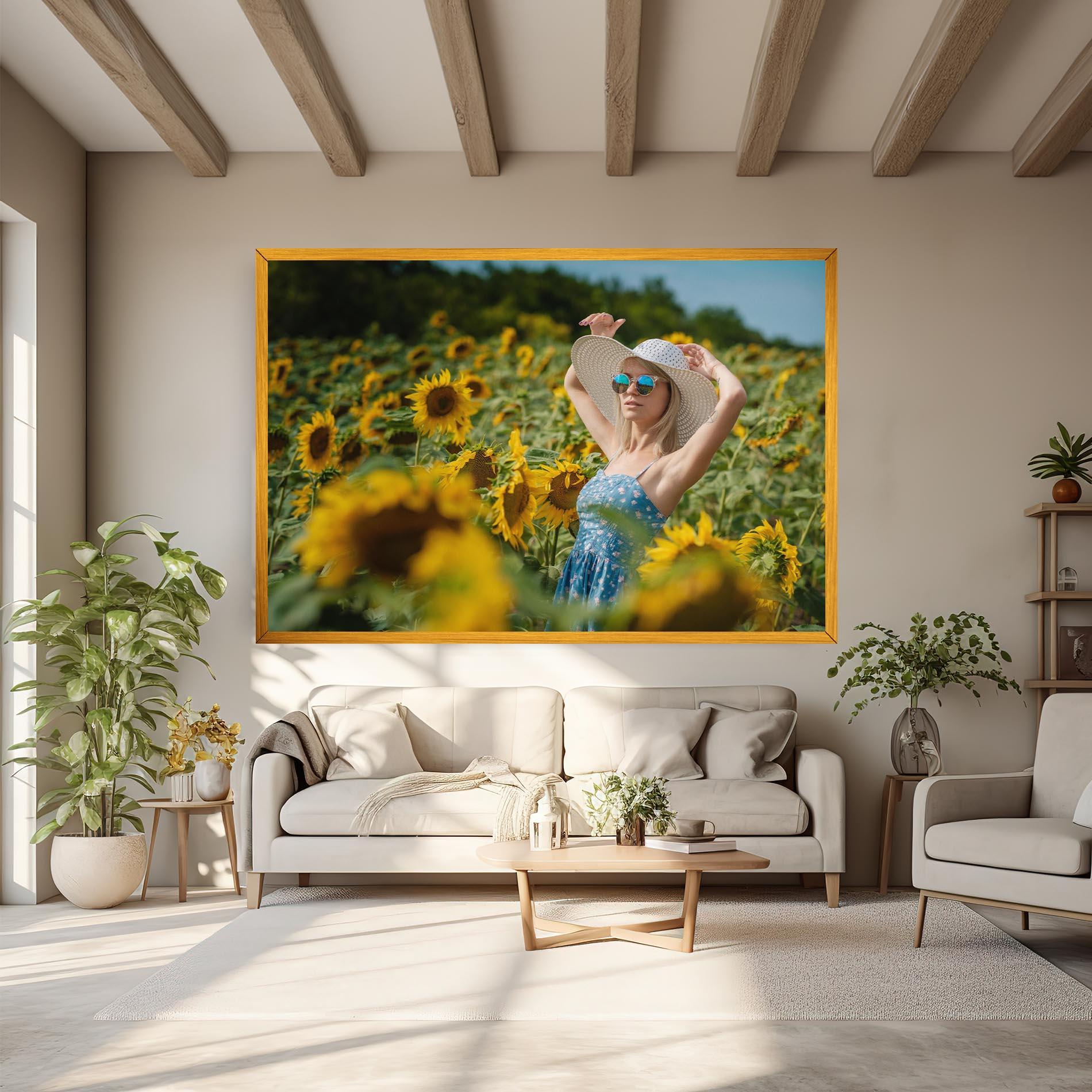 Leinwandbild Model Posing mockup 6