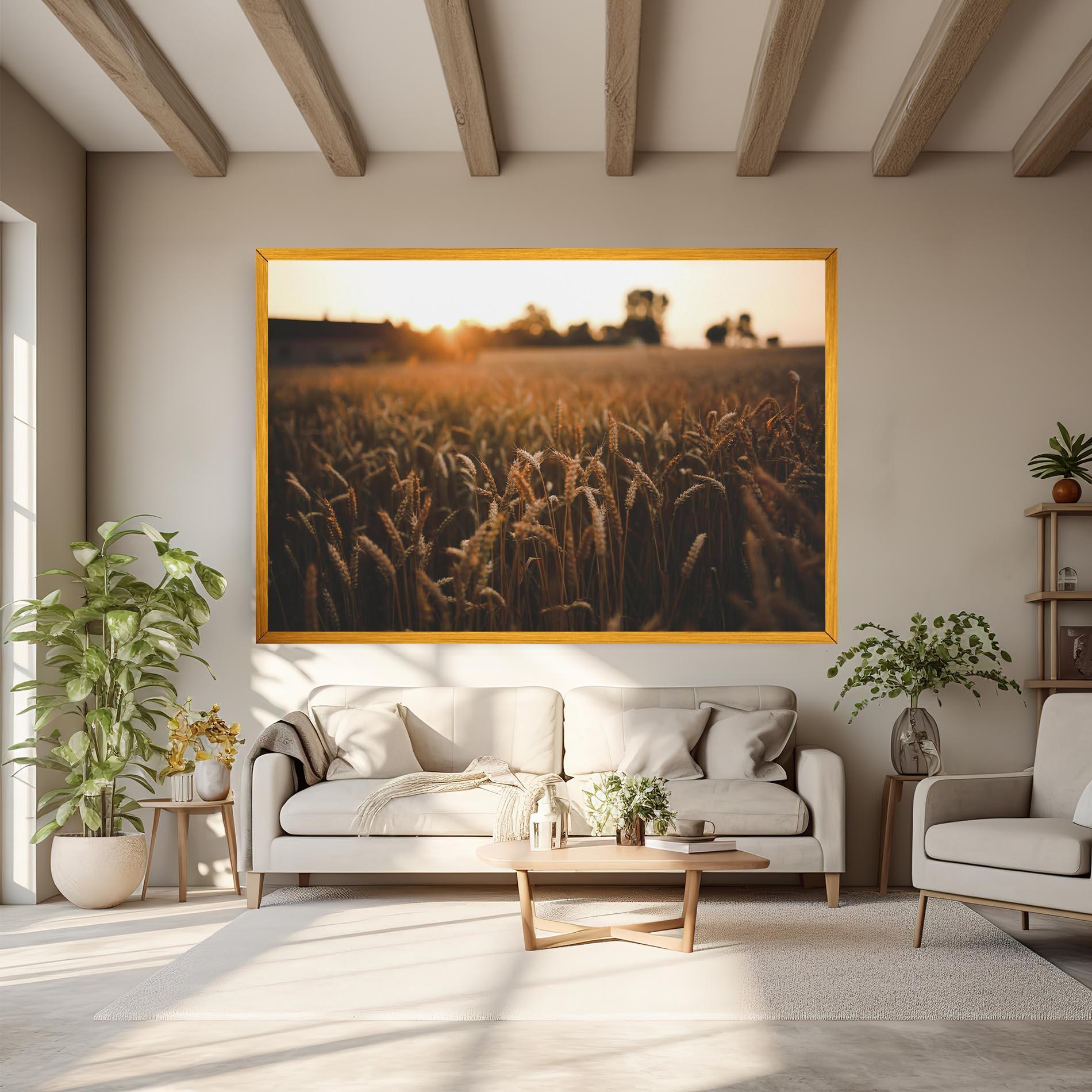 Leinwandbild Summer Field mockup 6