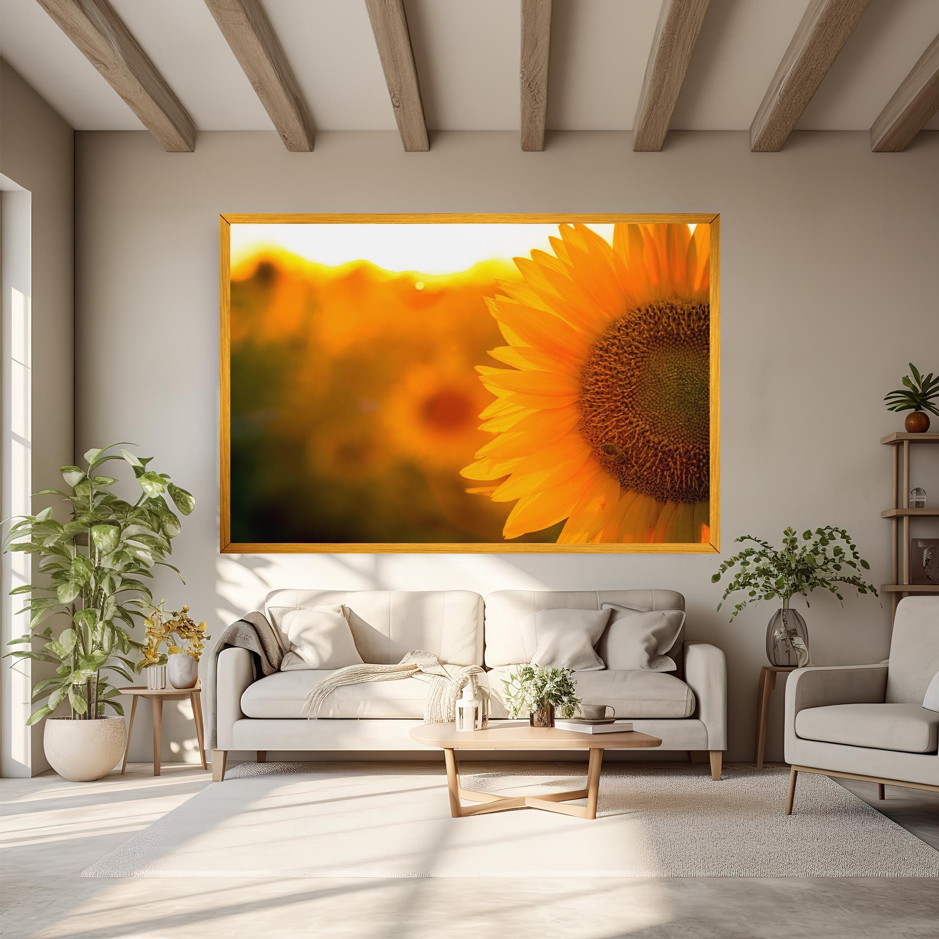 Leinwandbild Sunflower mockup 6