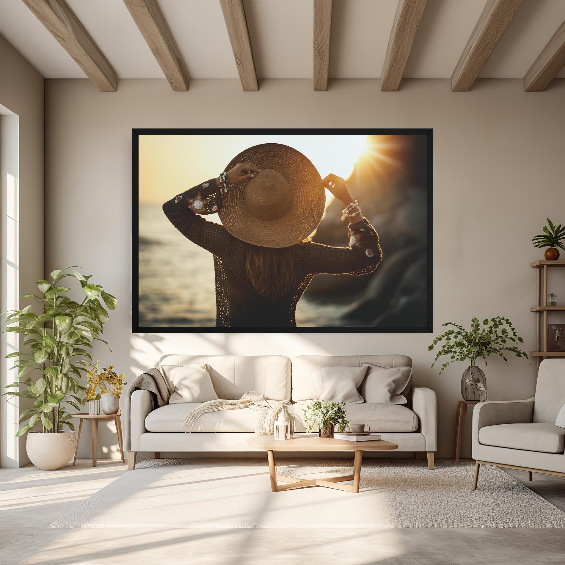 Leinwandbild Enjoying Sunset mockup 6