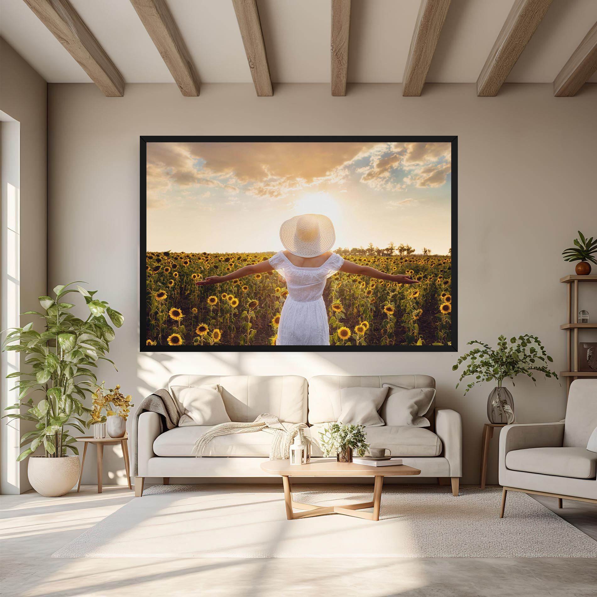 Leinwandbild Girl In Nature mockup 6