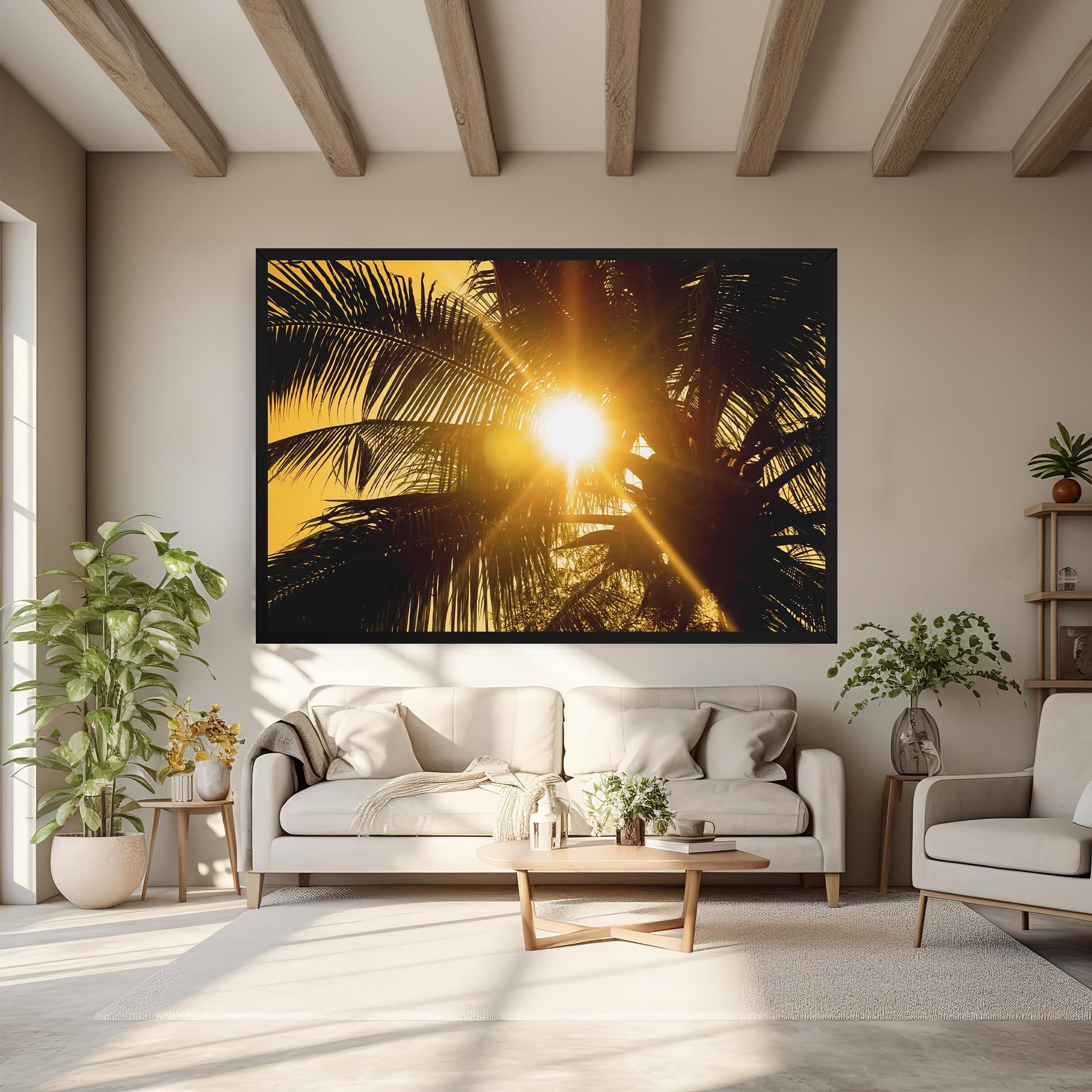 Palm Trees Sun mockup 6