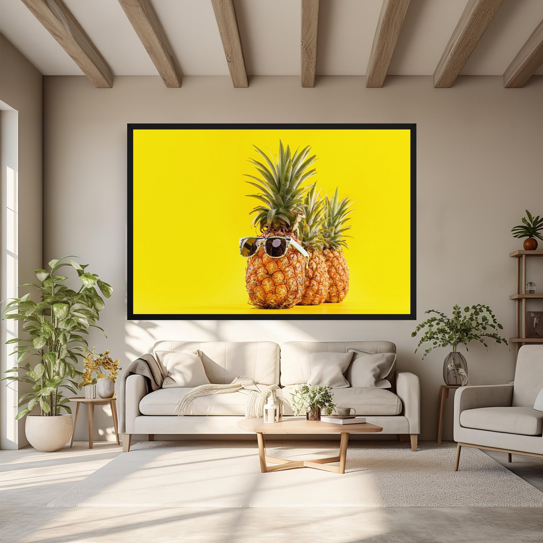 Leinwandbild Pineapple Looking Up mockup 6