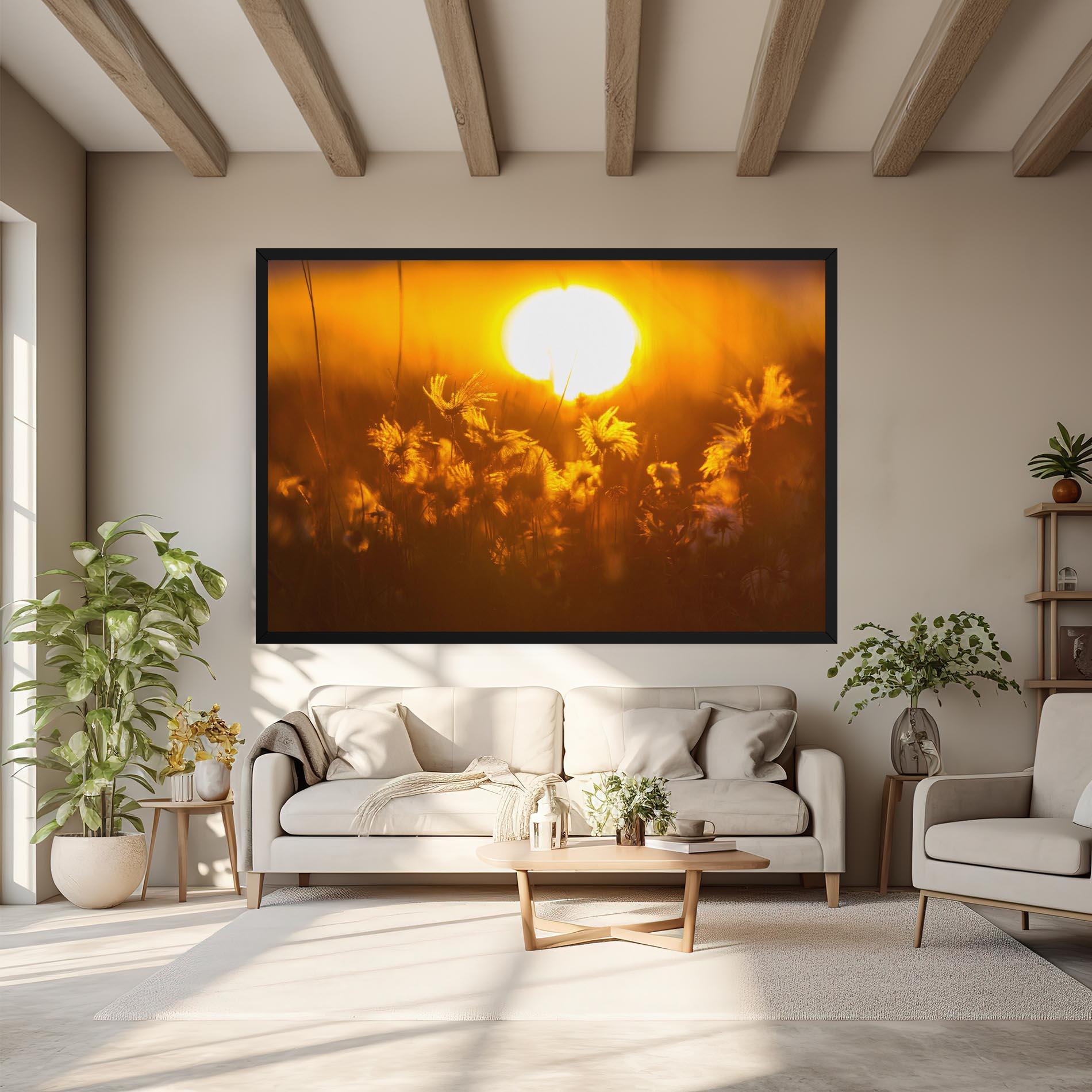 Leinwandbild Wildflowers mockup 6