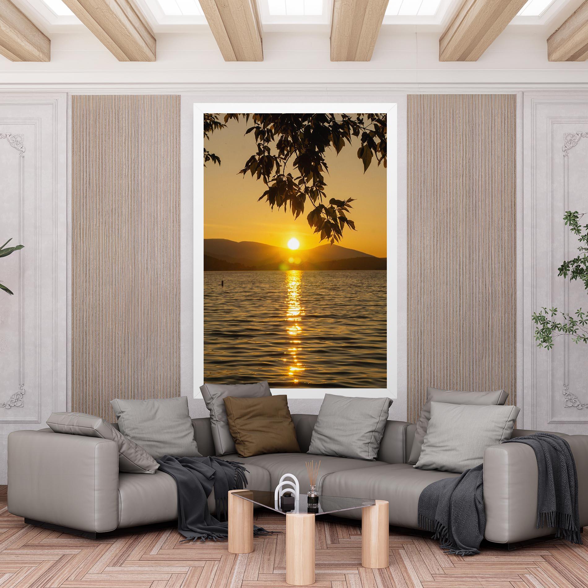 Leinwandbild Yellow Sunrise mockup 6