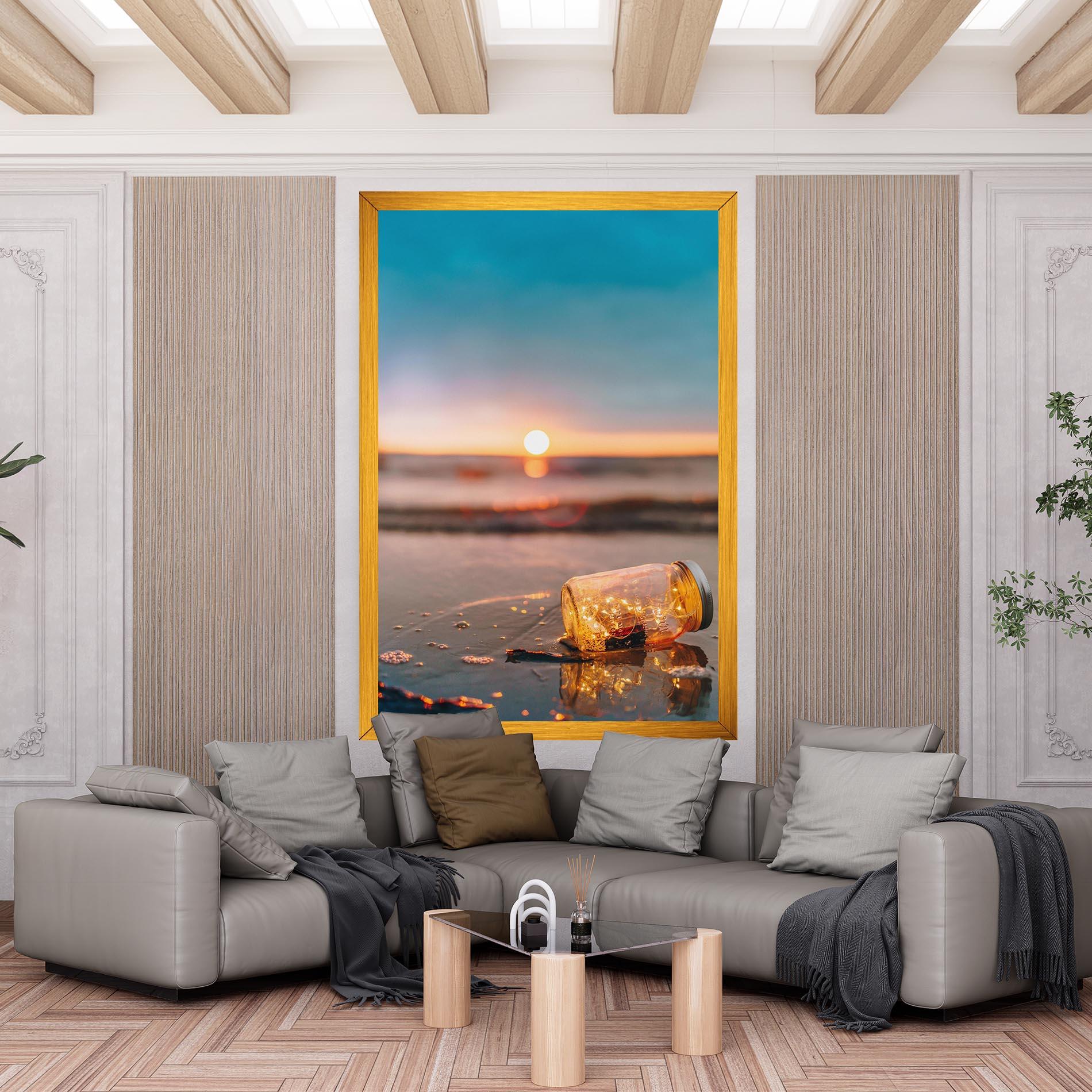 Leinwandbild Jar With Lights mockup 6