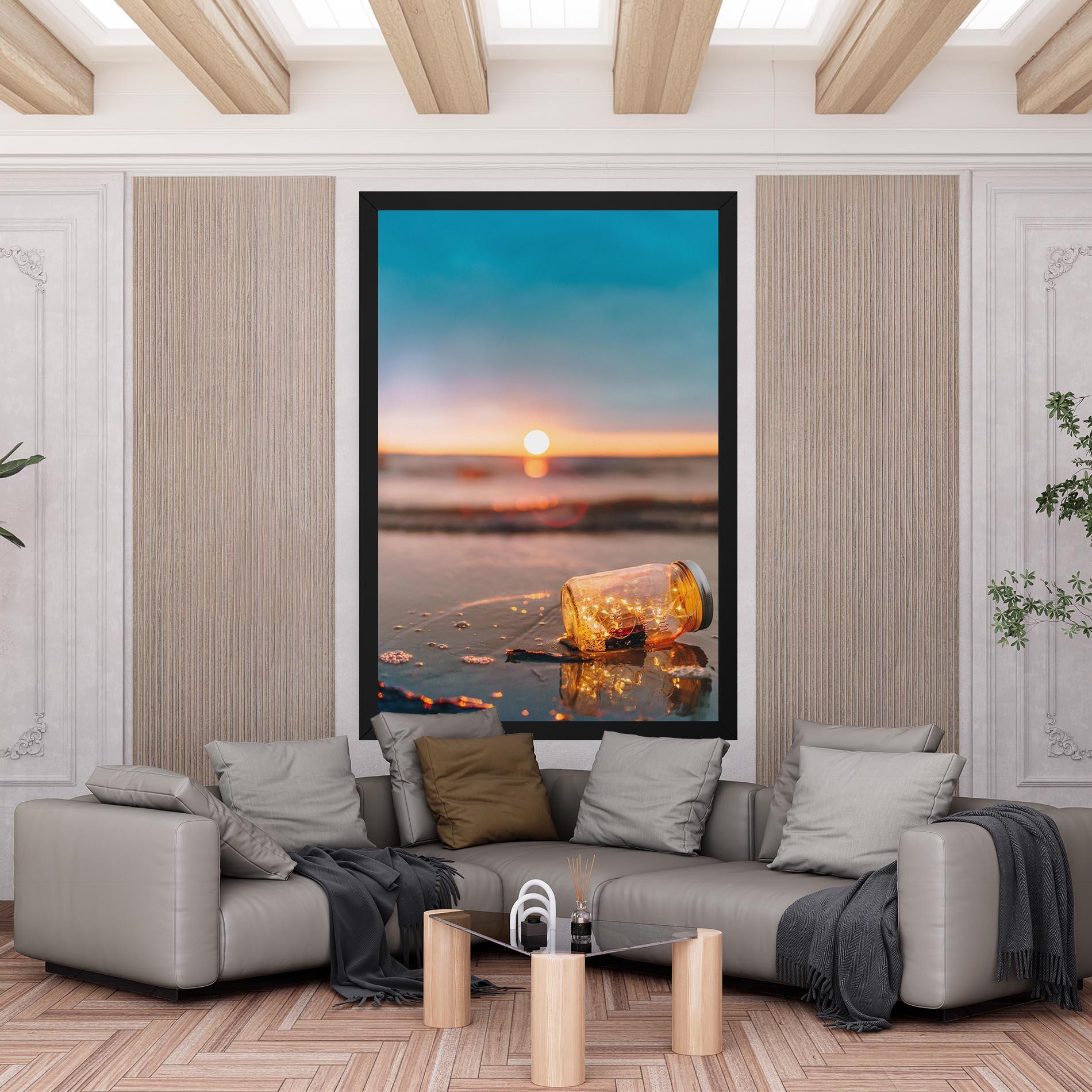 Leinwandbild Jar With Lights mockup 6