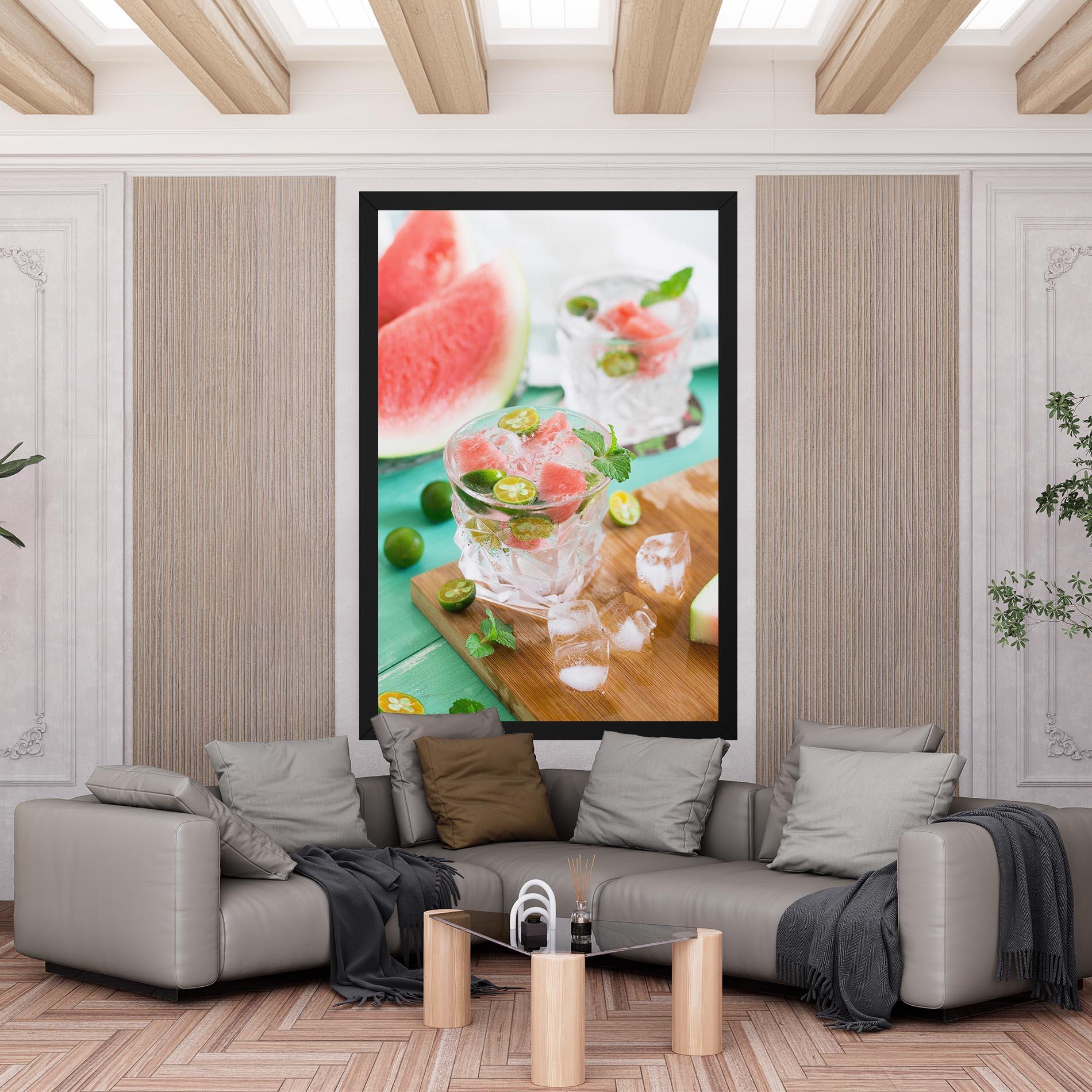 Leinwandbild Summer Drink mockup 6