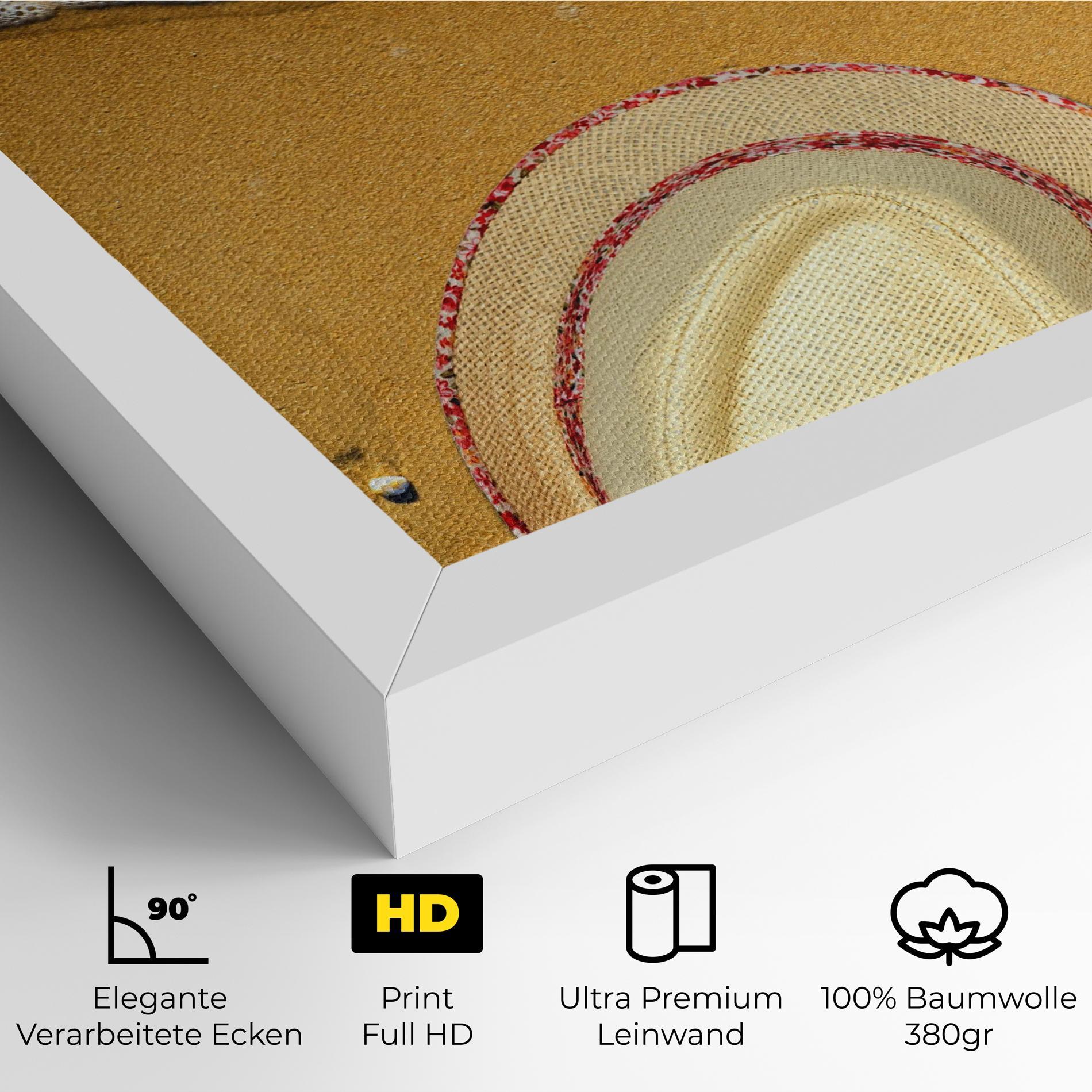 Leinwandbild Beach Accessories mockup 4