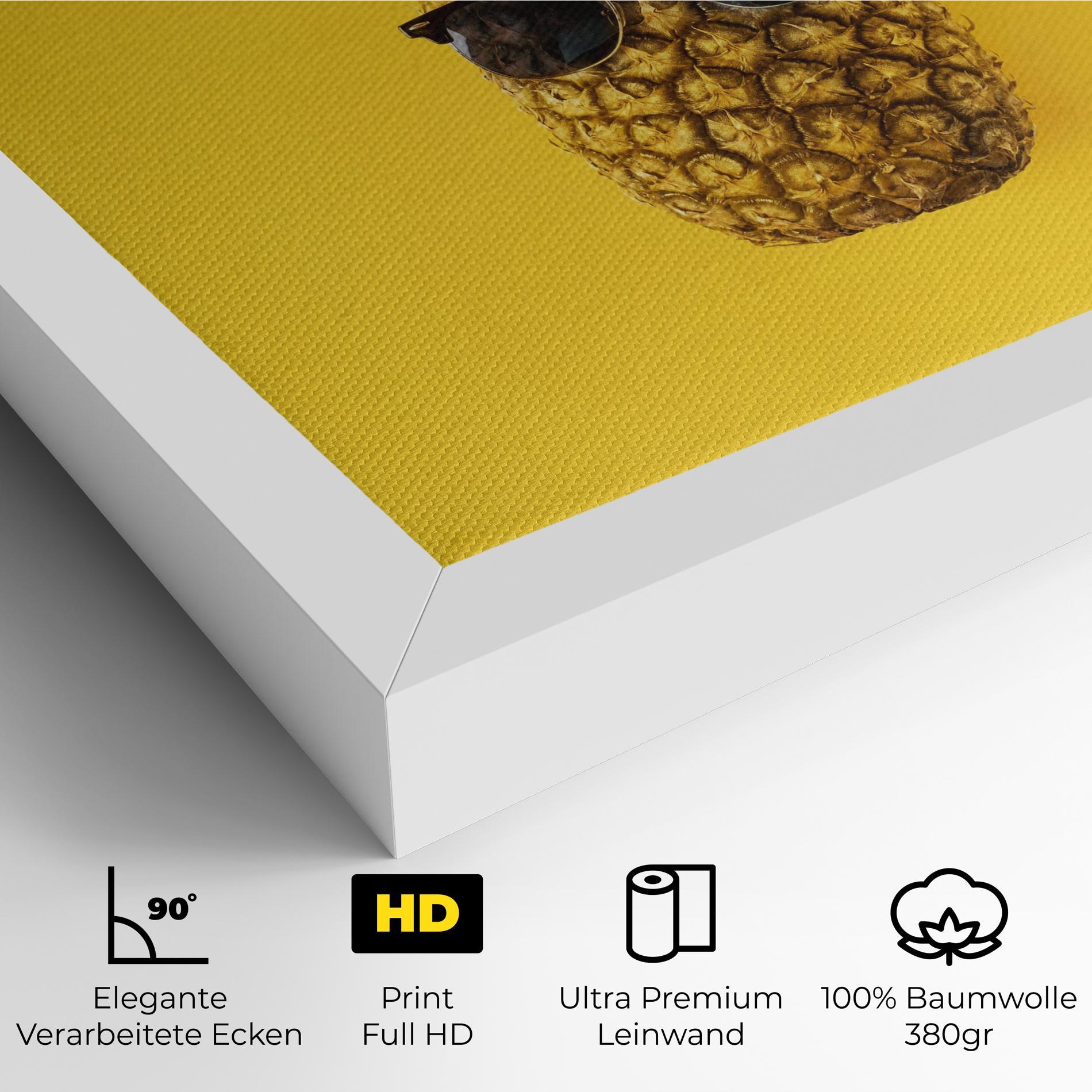 Leinwandbild Fresh Pineapple mockup 4