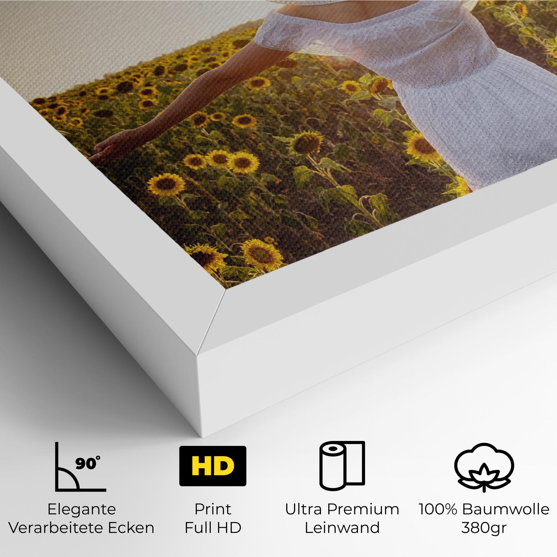 Leinwandbild Girl In Nature mockup 4