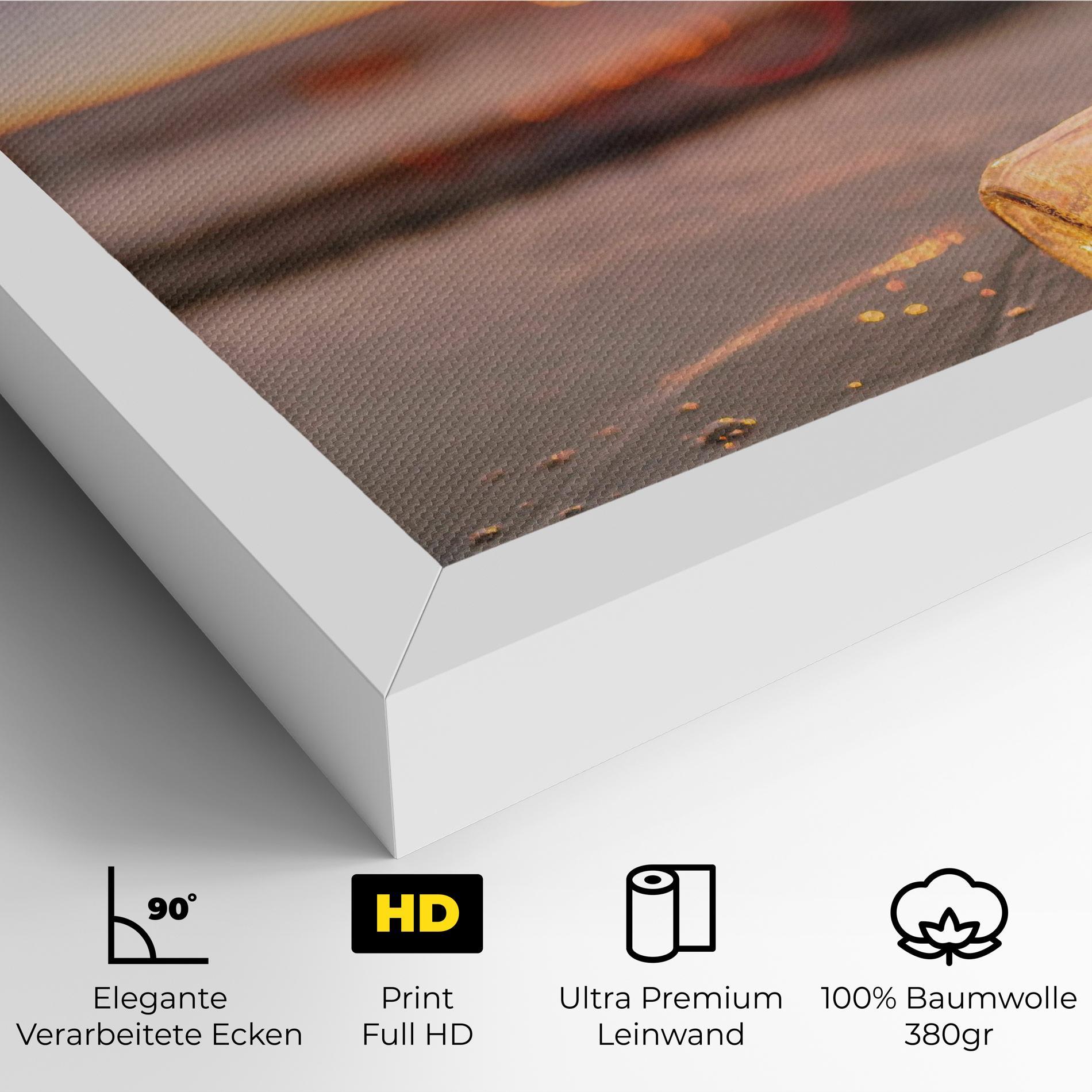 Leinwandbild Jar With Lights mockup 4