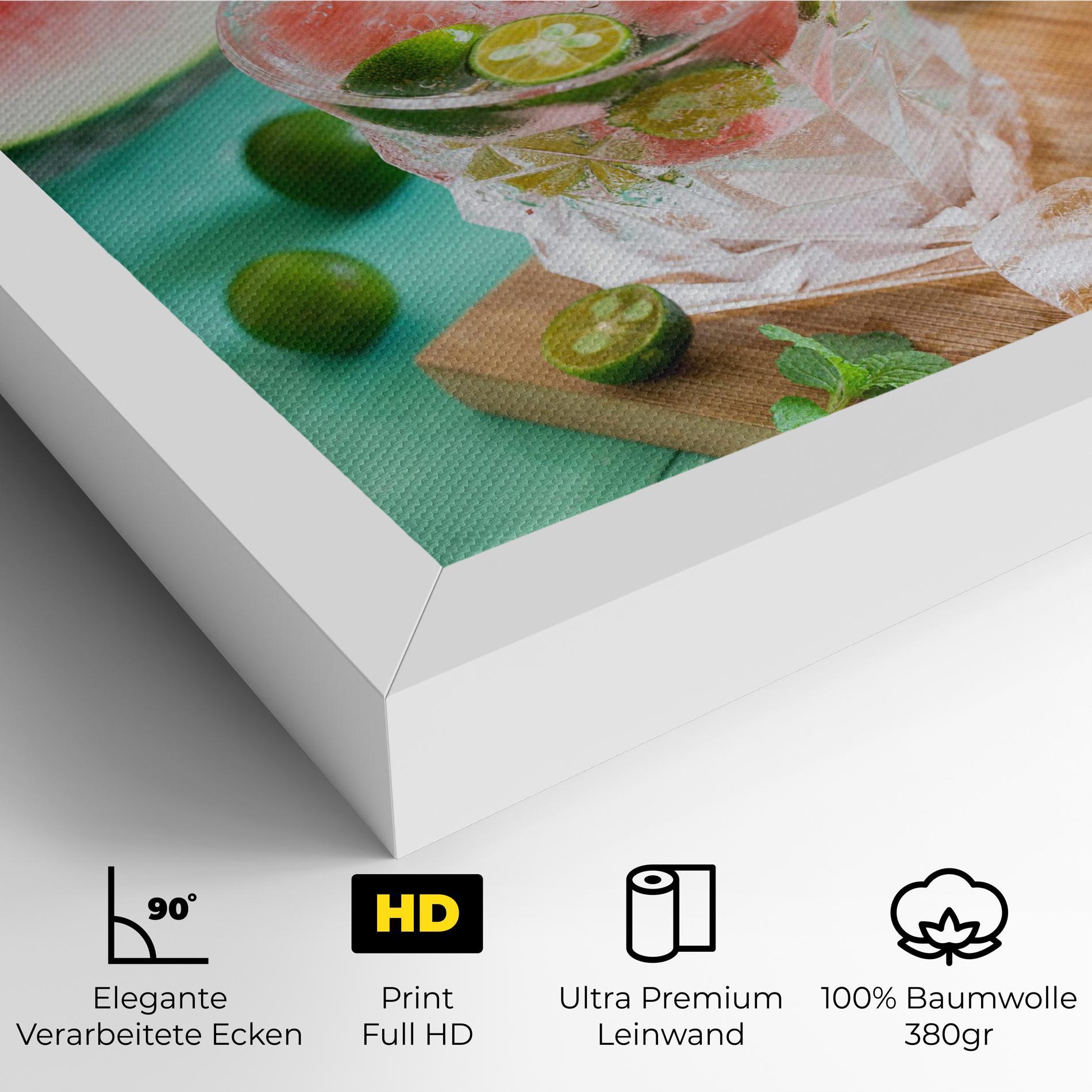 Leinwandbild Summer Drink mockup 4