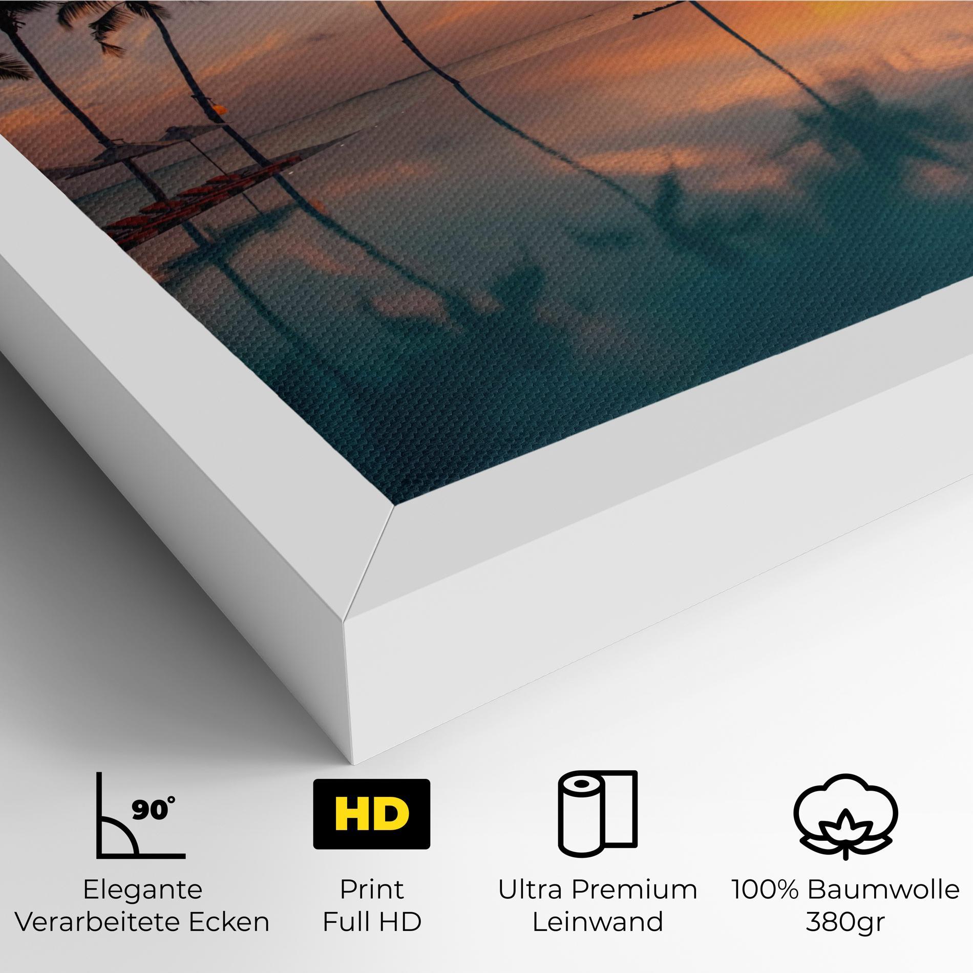 Leinwandbild Tropical Beach mockup 4